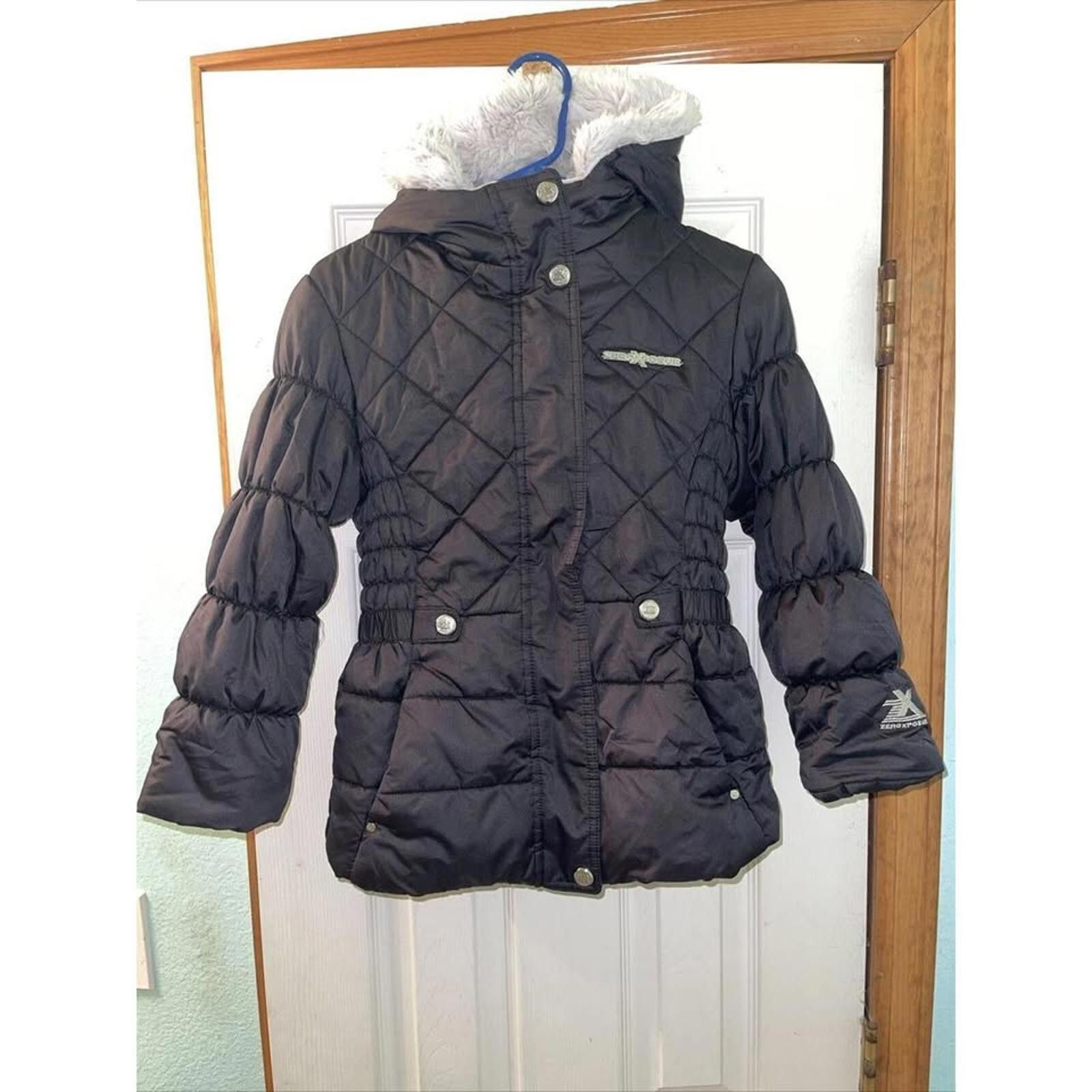 ZeroXposur Zero Xposur Women's Quilted Puffer Jacket w/ Faux Fur Hood Size S / US 4 / IT 40 - 1 Thumbnail