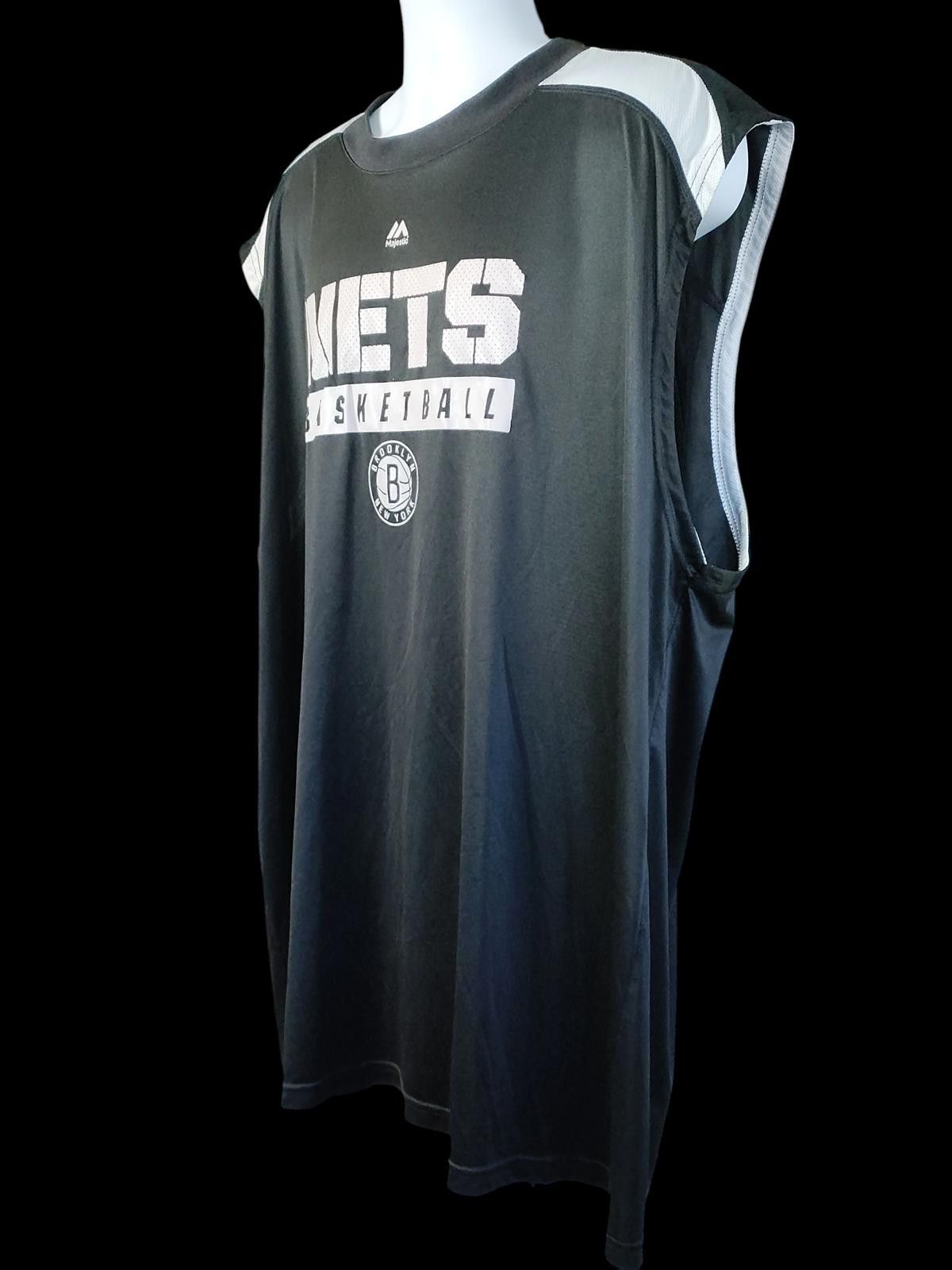 Majestic NBA Brooklyn Nets Sleeveless Basketball Jersey Size ONE SIZE - 5 Thumbnail