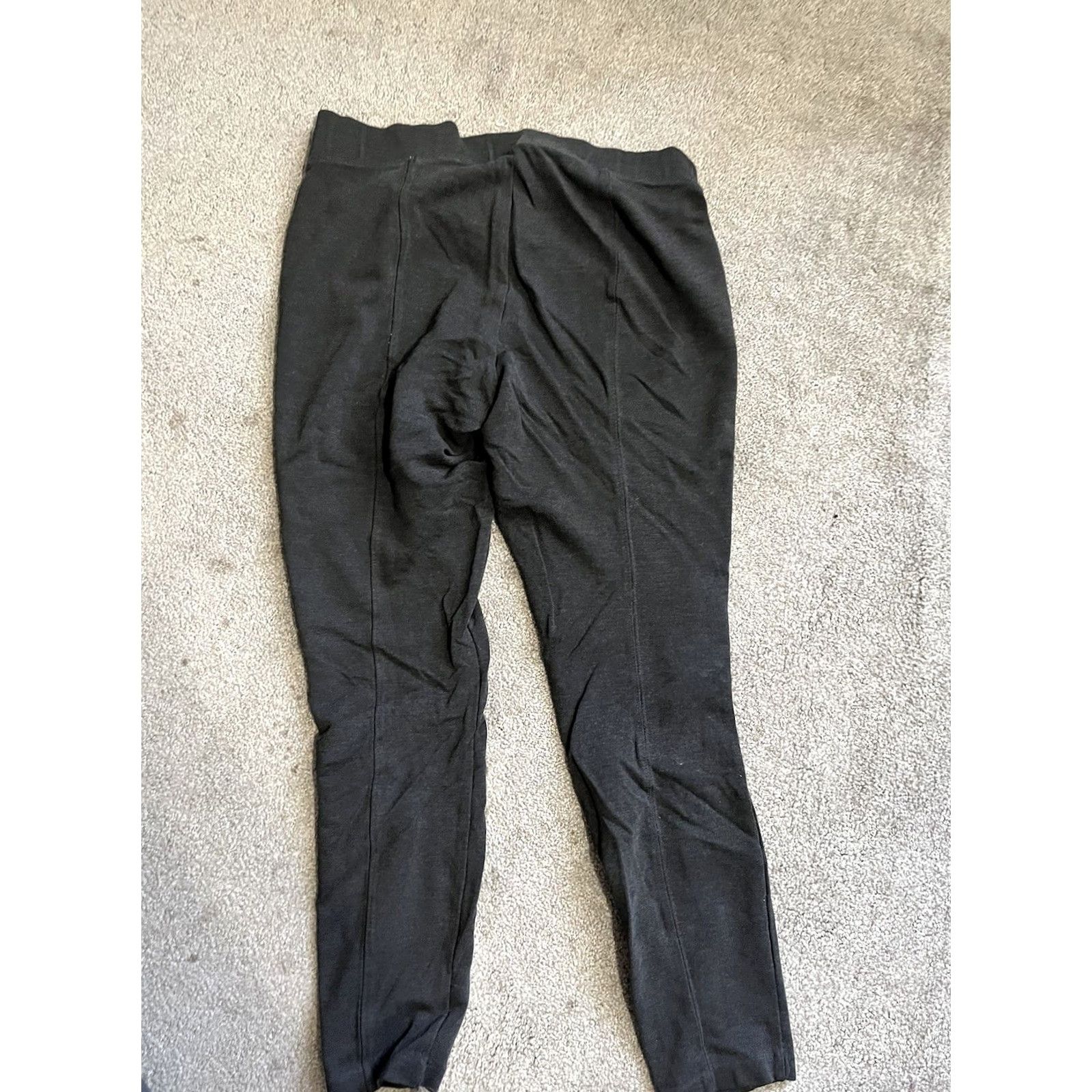 Old Navy Old Navy Stevie Straight Pants Womens PM High Rise Pull On Gray dark gray Nylon Rayon Spandex Ankle Pockets Stretch Jeans XS? Size 32" / US 10 / IT 46 - 3 Thumbnail