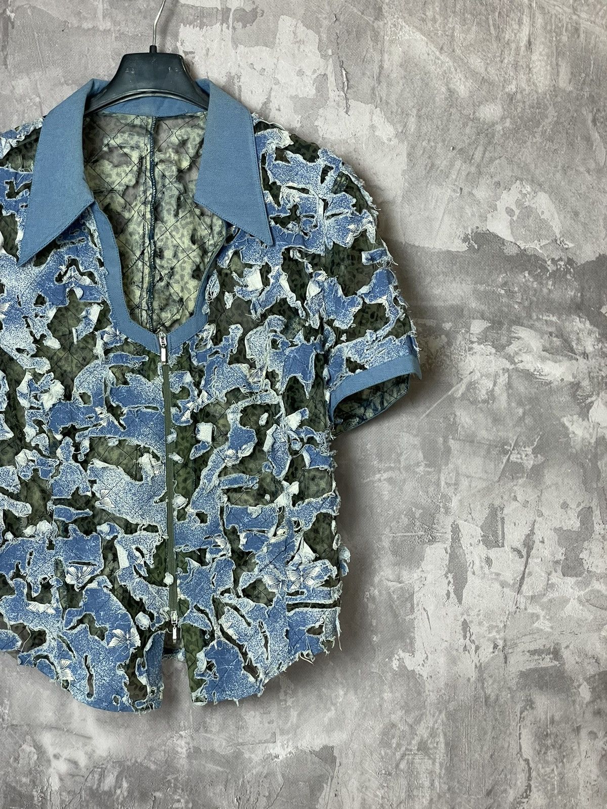 Vintage Vintage mesh Net button up avant garde y2k Size M / US 6-8 / IT 42-44 - 5 Thumbnail