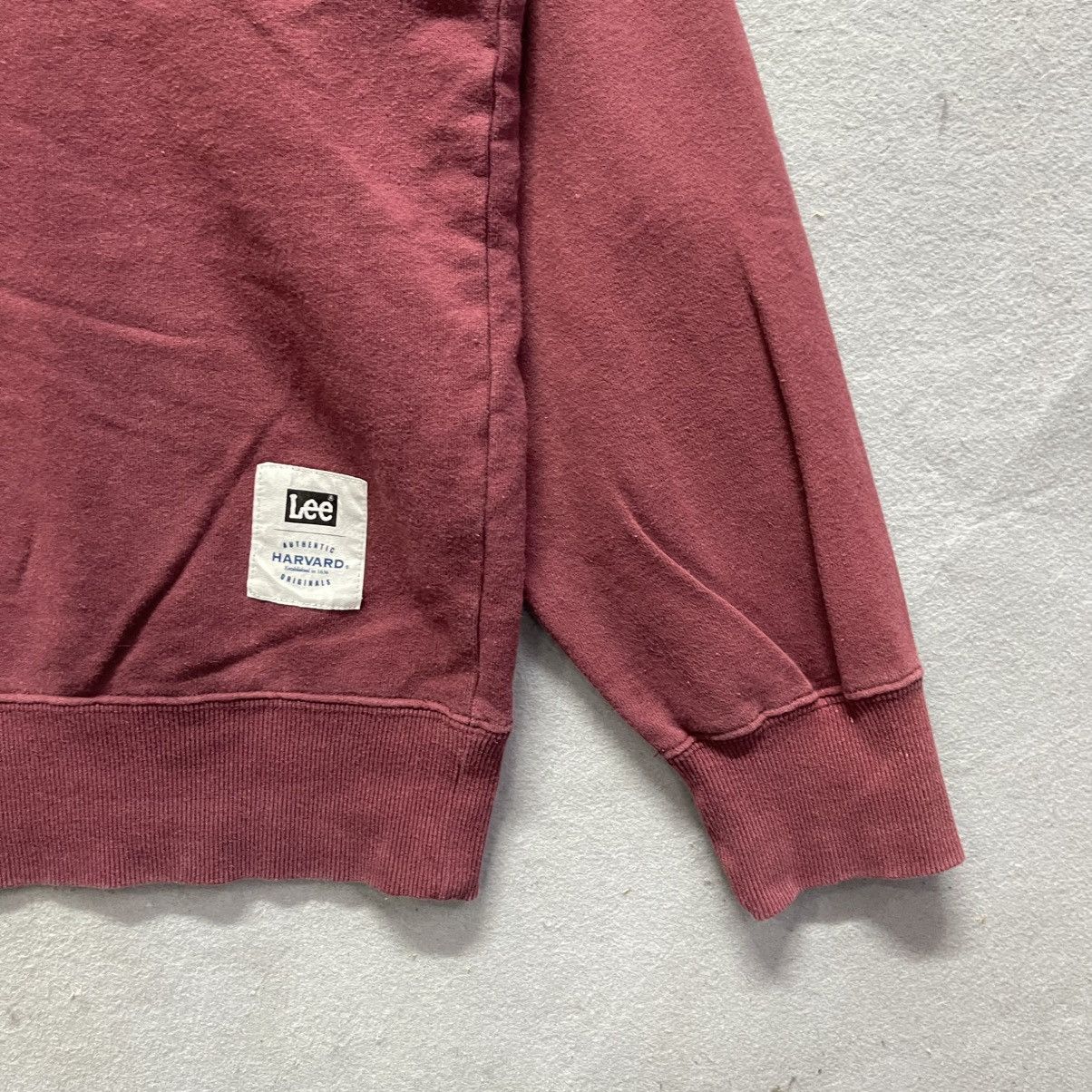 Lee 90s Lee Harvard Maroon Crewneck Sweatshirt Size US XL / EU 56 / 4 - 4 Thumbnail