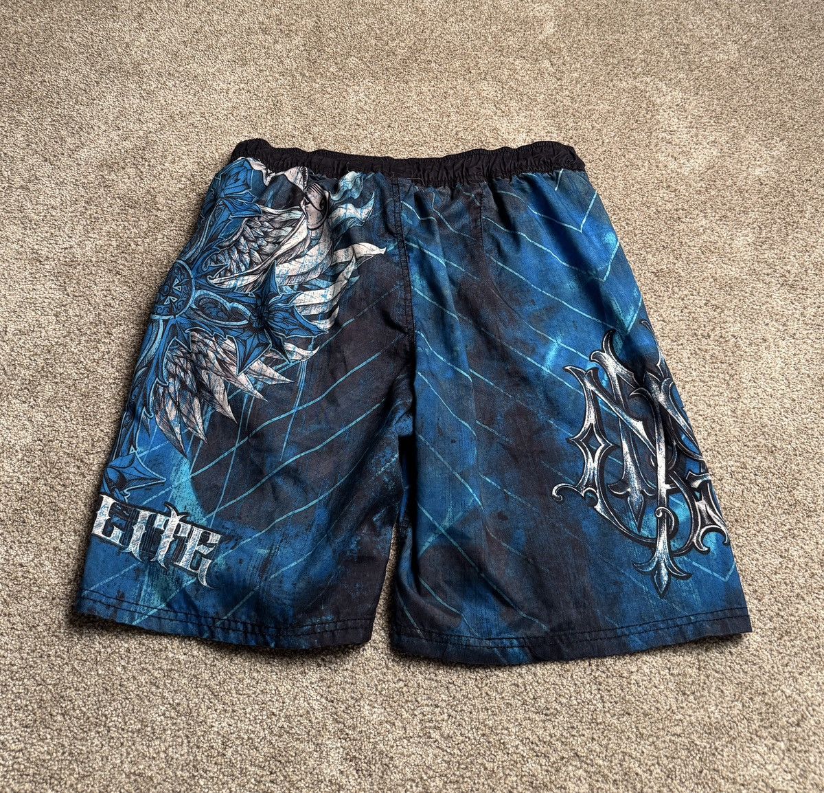 Other BLUE MMA ELITE Y2K AQUATIC SHORTS Size US 31 - 1 Thumbnail