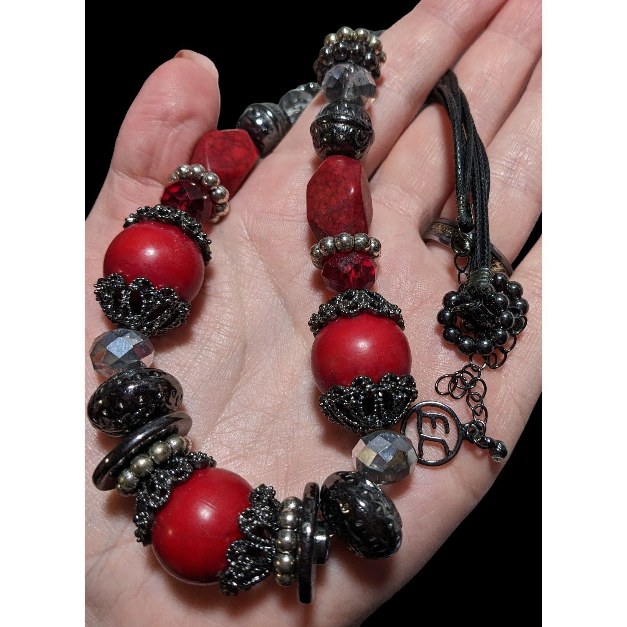 Other Erica Lyons Gothic Vampire Beaded Necklace Size ONE SIZE - 4 Thumbnail