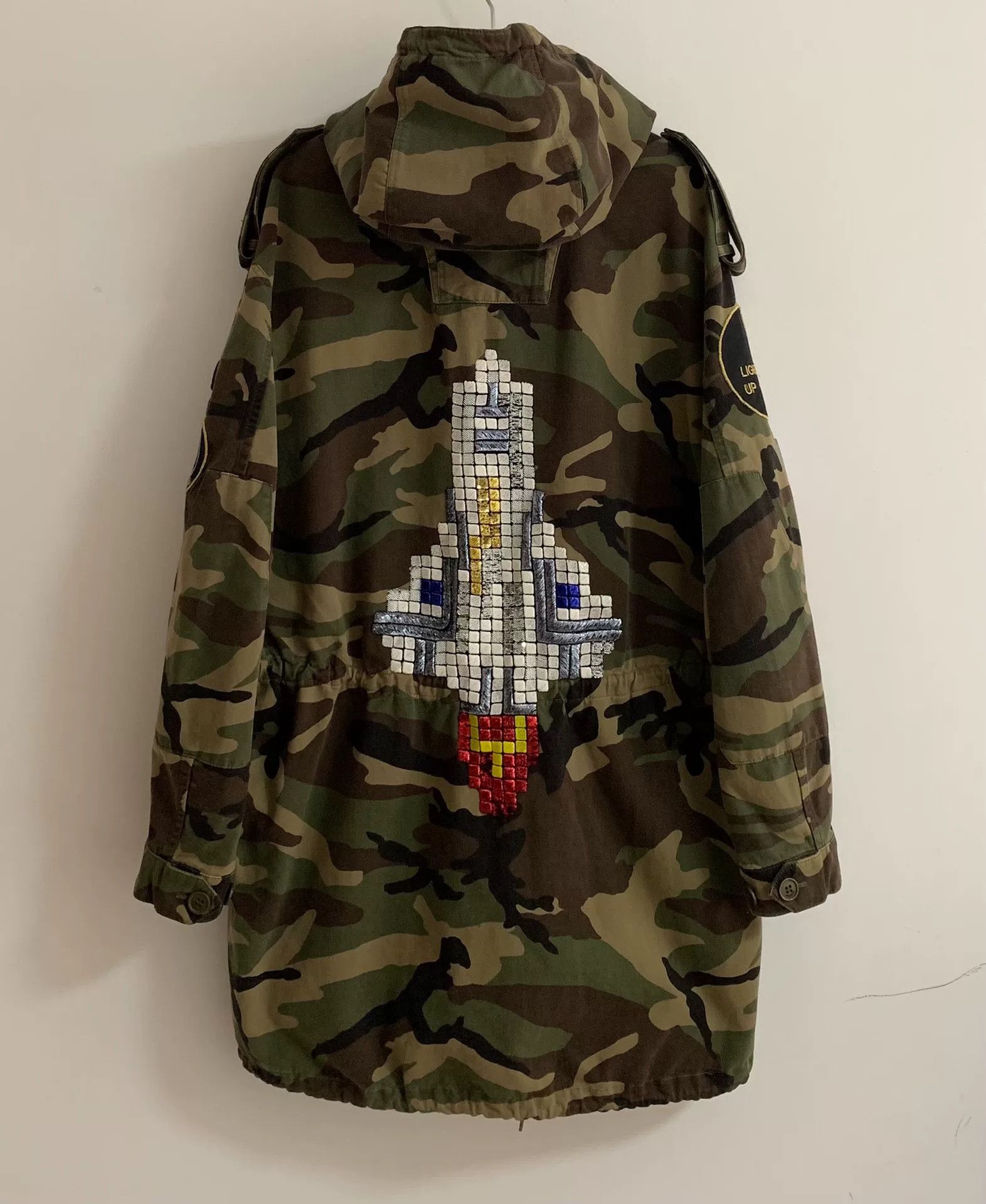Saint Laurent Paris Saint Laurent 16ss Runway Camouflage Rocket Coat Size US M / EU 48-50 / 2 - 1 Thumbnail