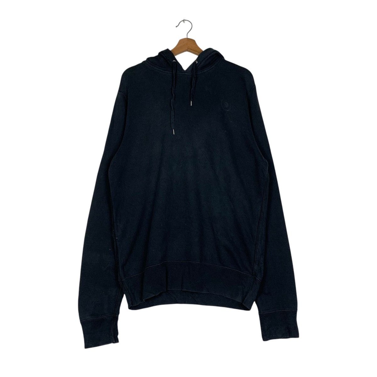Diesel DIESEL All Black Big Logo Pullover Hoodies #1485-C67 Size US L / EU 52-54 / 3 - 4 Thumbnail