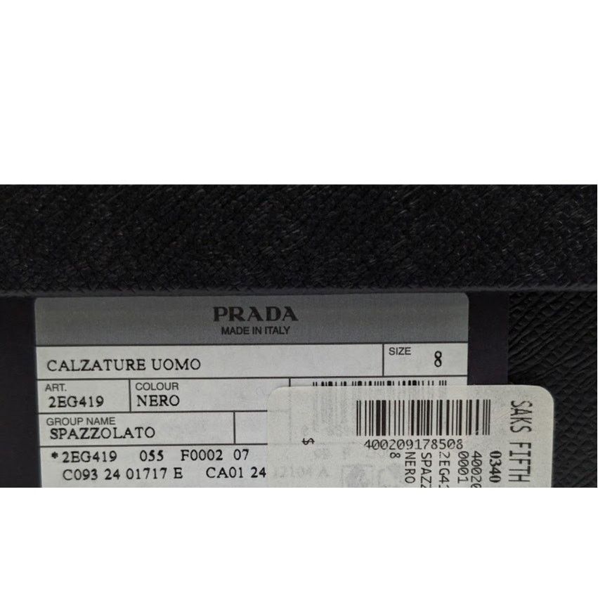 Prada o1rshd1 Q:2 / Calzature Uomo Shoes in Nero Size US 9 / EU 42 - 12 Thumbnail