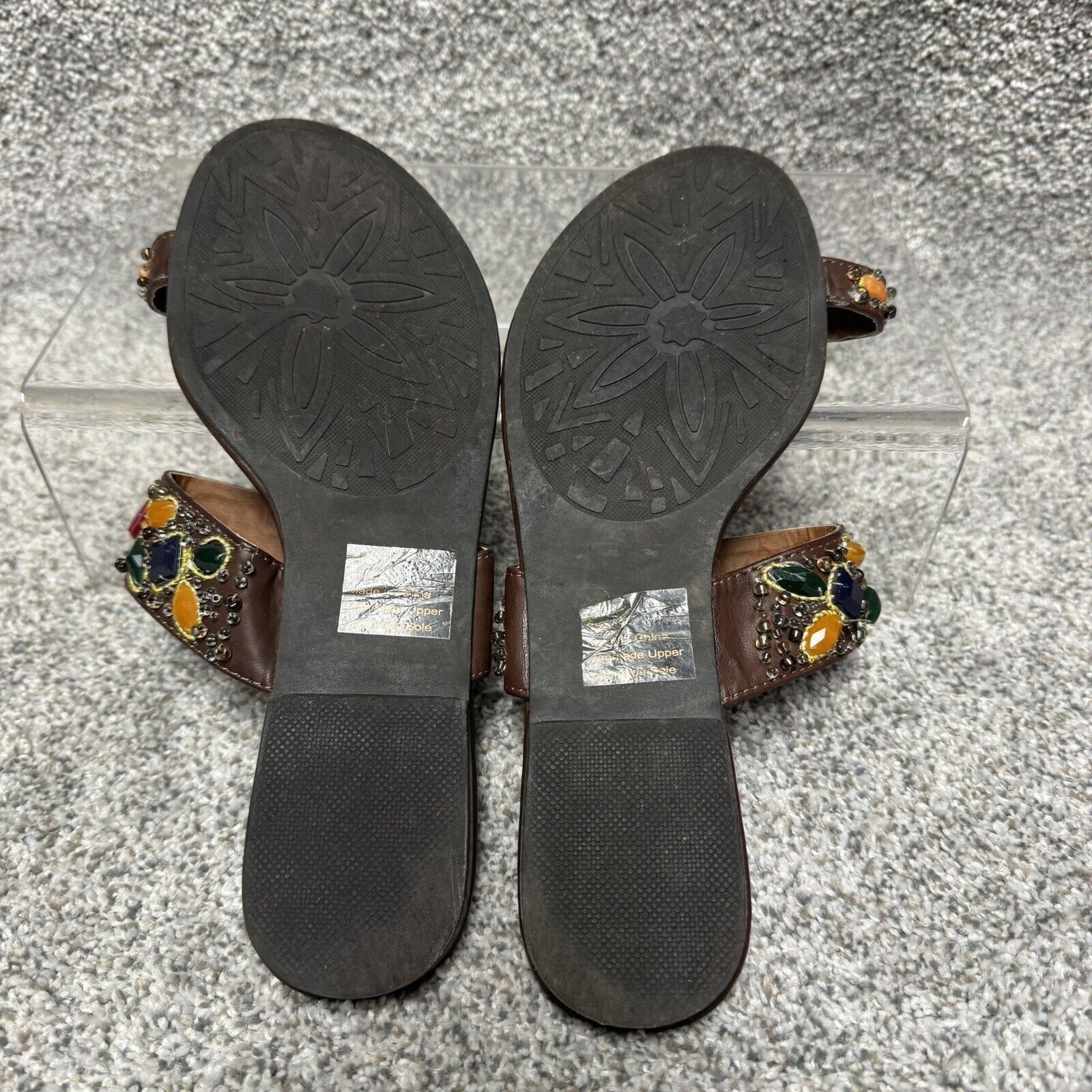 Other Coconuts Y2K Sandals Slides 8 Toe Ring Embellished Jeweled Size US 8 / IT 38 - 8 Thumbnail