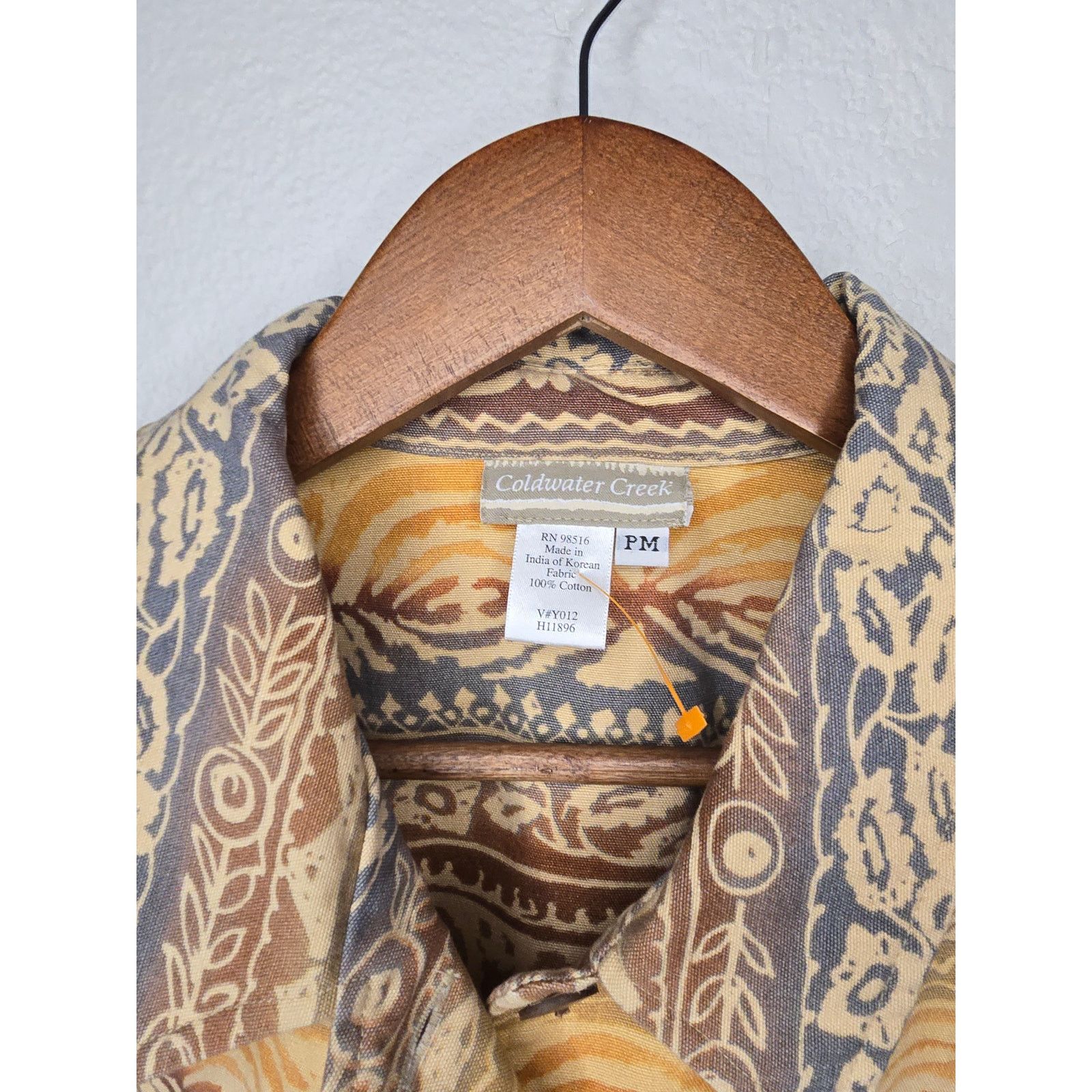 Coldwater Creek Coldwater Creek Coat Womens Petite Medium Tan Boho Shacket Size M / US 6-8 / IT 42-44 - 4 Thumbnail