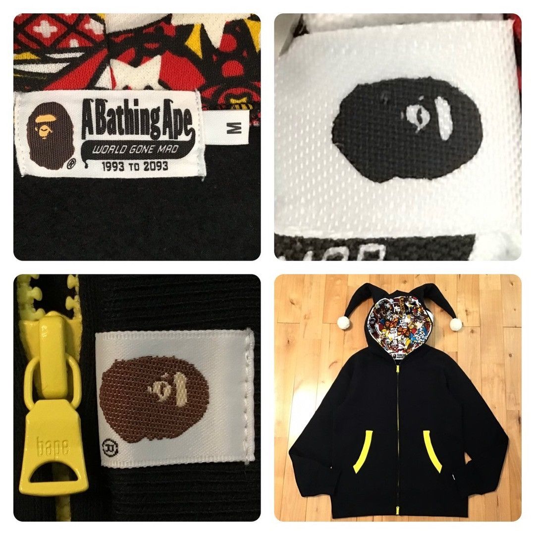 Bape 💫Glow in the dark💫 BAPE Milo Land Devil zip Hoodie APE Size US M / EU 48-50 / 2 - 9 Thumbnail