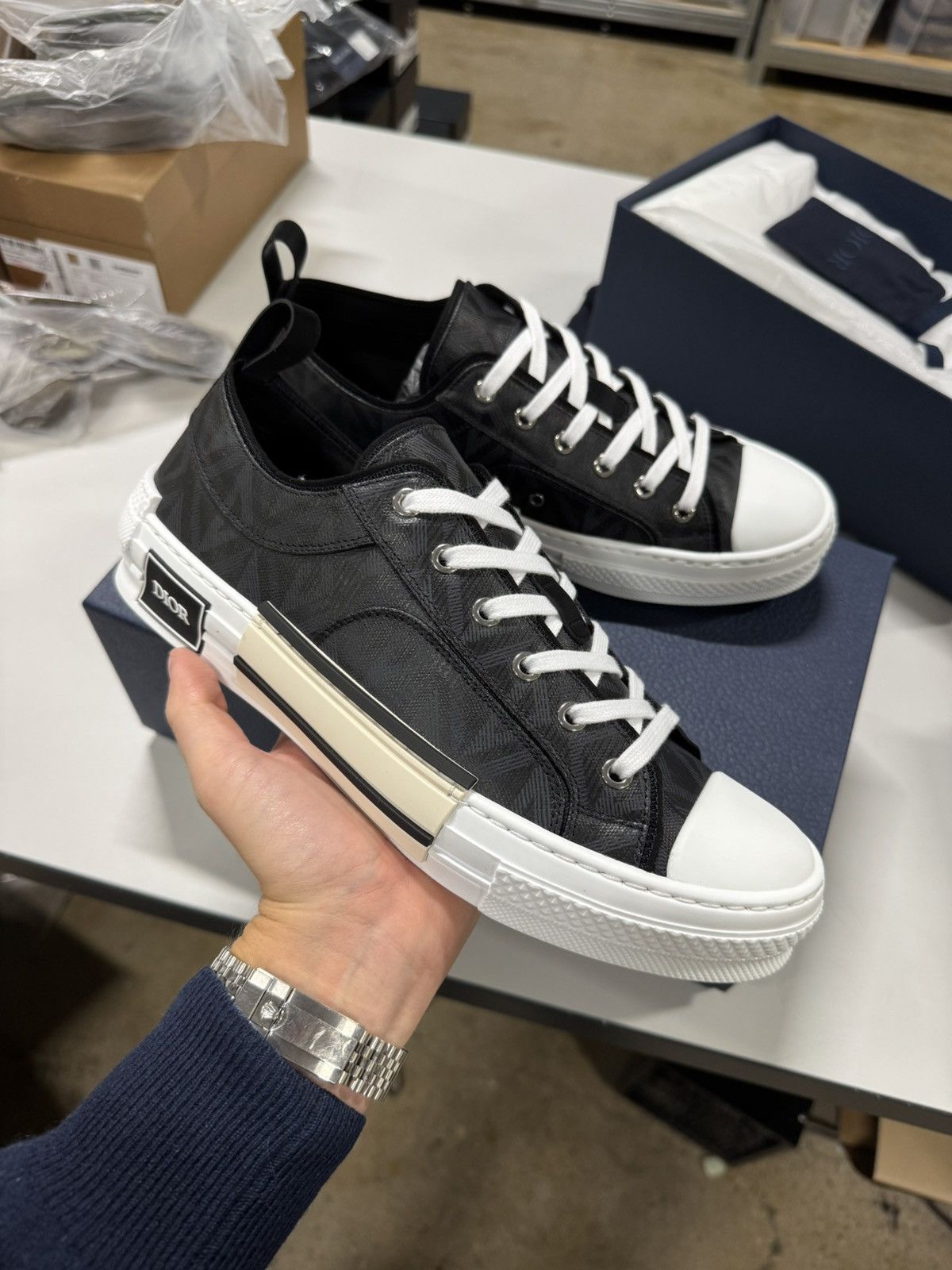 Dior Dior B23 Diamond Low Sneaker NEW Size US 9 / EU 42 - 3 Thumbnail