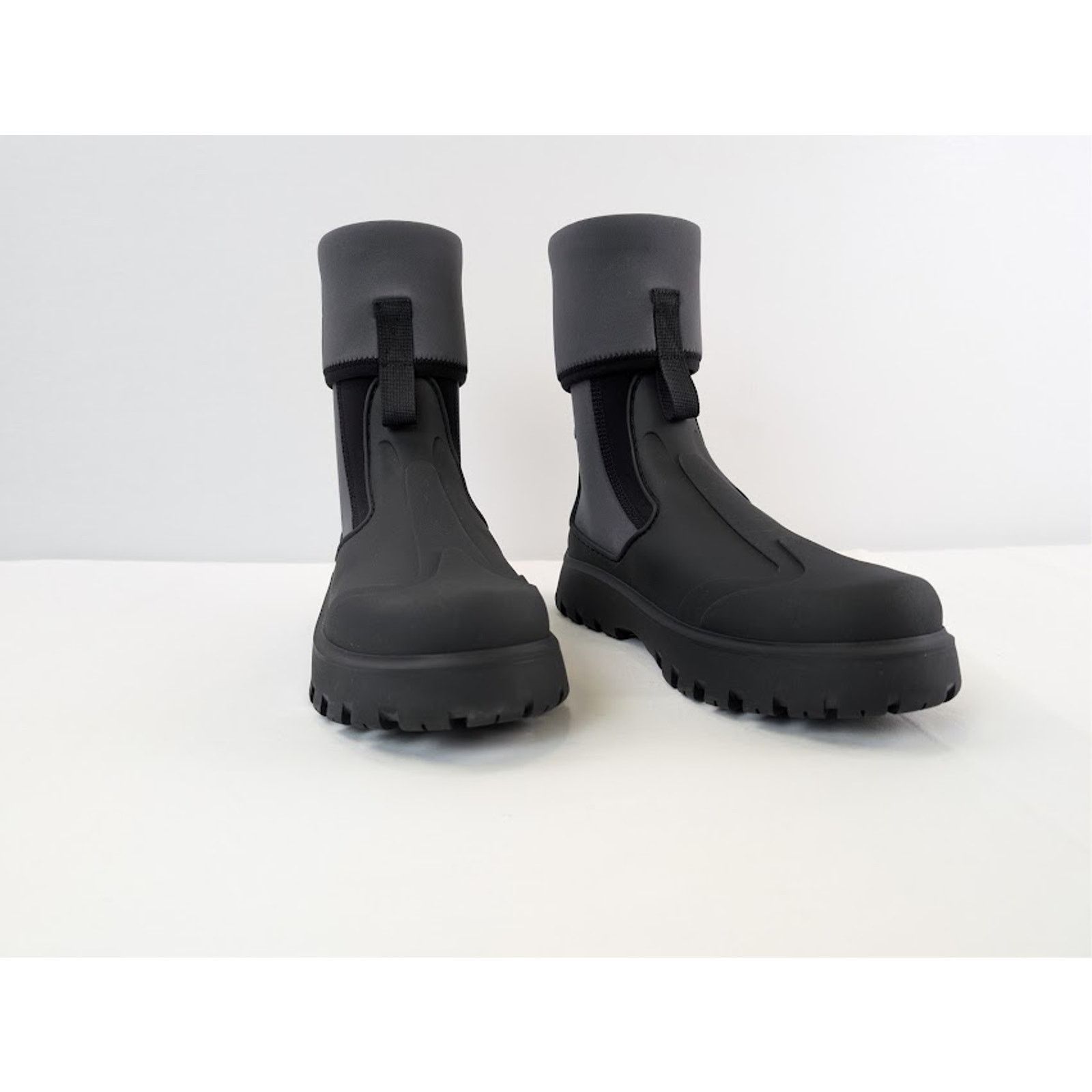 Dior o1rshd1 Leather Neoprene Garden Boots in Black / Grey Size US 8 / EU 41 - 6 Thumbnail