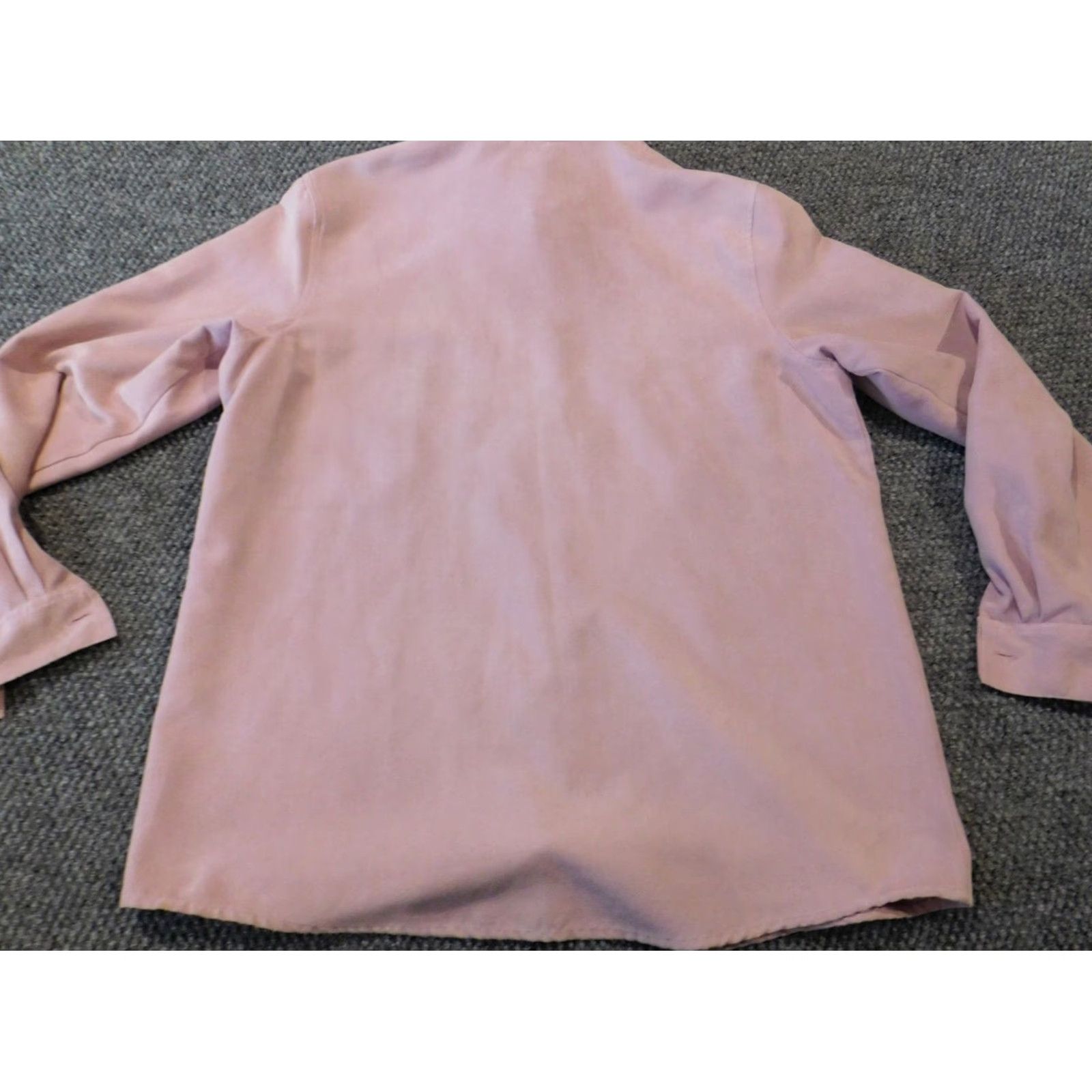 Vintage Sonoma Womens Button-Up Blouse L Purple Casual Knit Cotton Long Sleeve Size L / US 10 / IT 46 - 6 Thumbnail