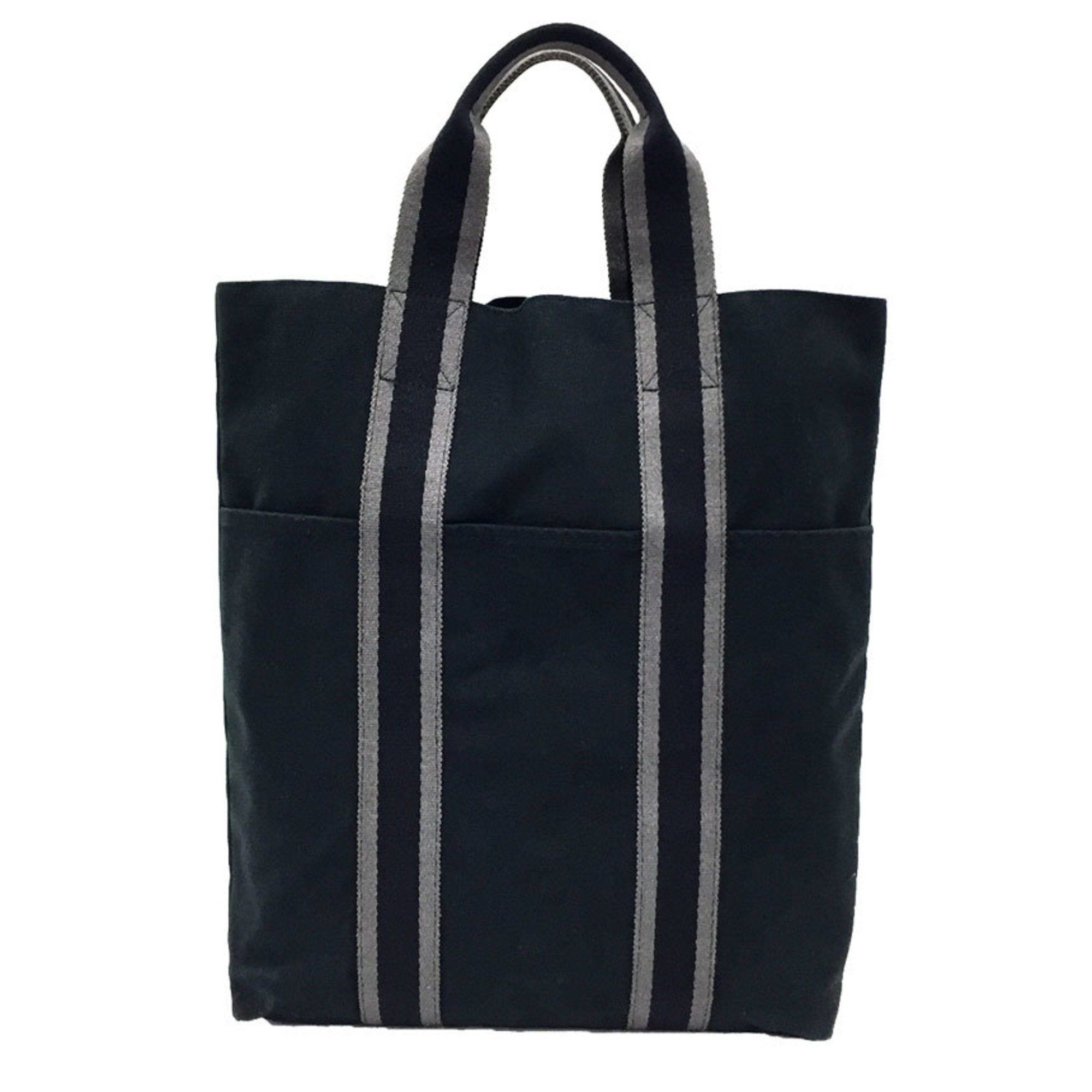 image of Hermes Fool Tu Cabas Tote Bag Hand Black Back Aq8238, Women's