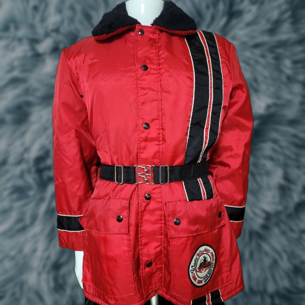 Walls VINTAGE Walls Blizzard Pruf Insulated Snowmobile Jacket Coat Medium Red Nylon Zip - Unisex Adults Parka 80s WTG Size US M / EU 48-50 / 2 - 1 Thumbnail