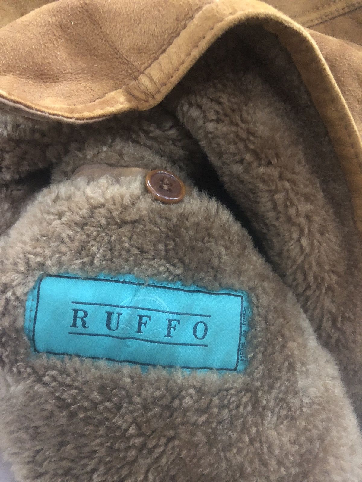 Raf Simons × Ruffo Research RUFFO Leather Jacket Shearling Suede Italy Made Size US M / EU 48-50 / 2 - 5 Thumbnail