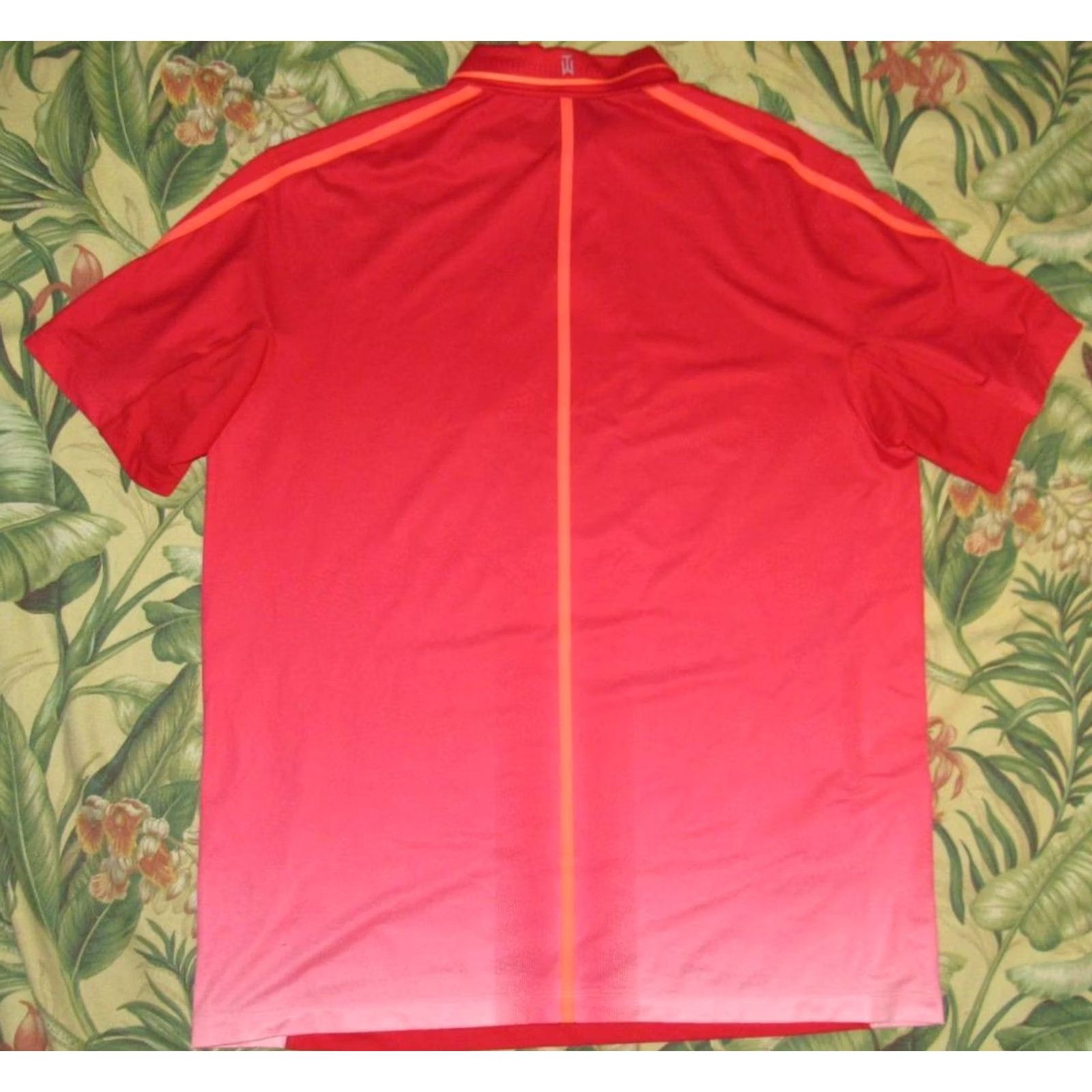 Nike NIKE Tiger Woods Red Short Sleeve Polo Golf Shirt Large Mens Size US L / EU 52-54 / 3 - 3 Thumbnail