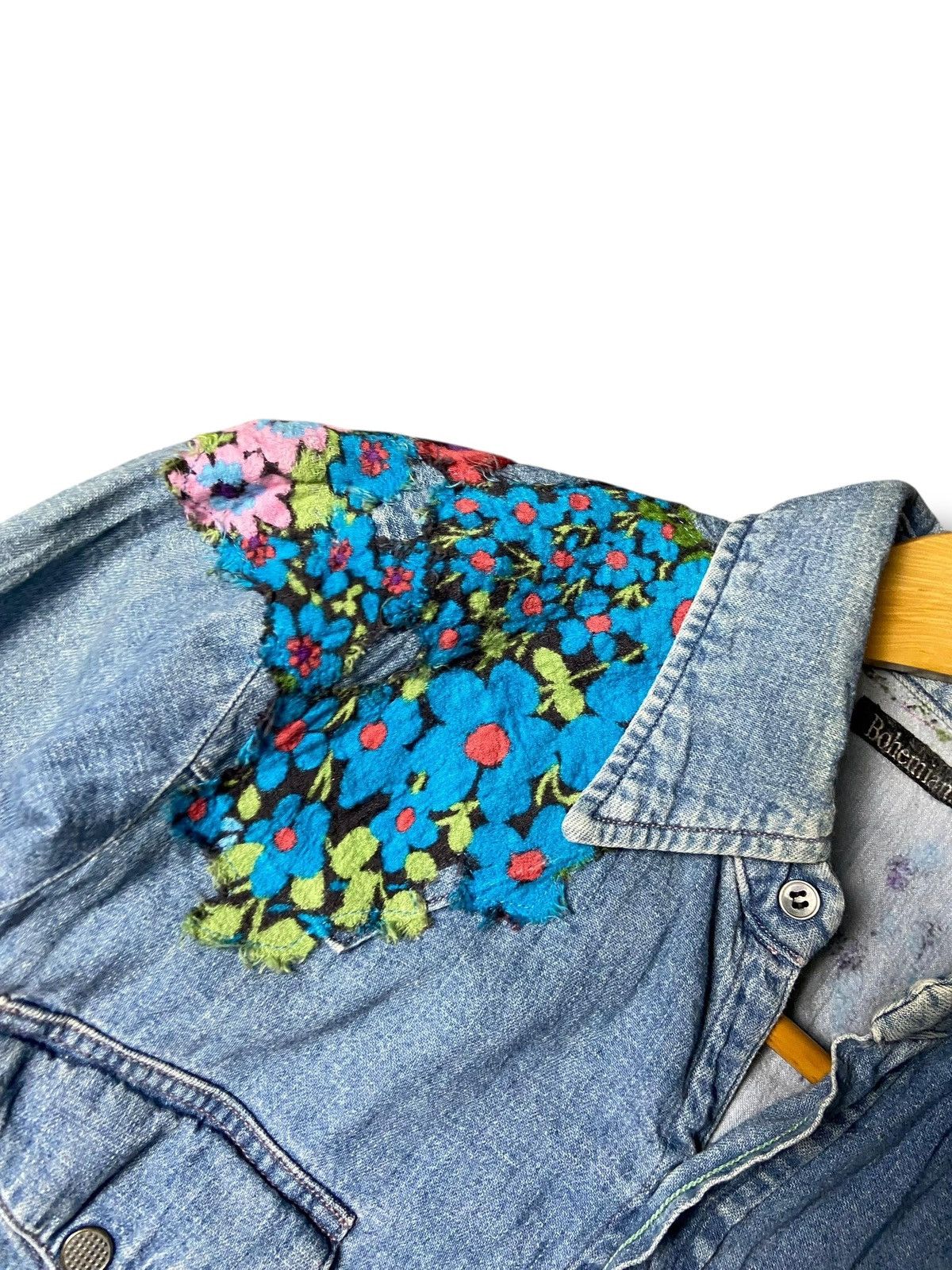 Japanese Brand Bohemians Brand Embroidered Shirt Dress (171) Size XS / US 0-2 / IT 36-38 - 2 Thumbnail