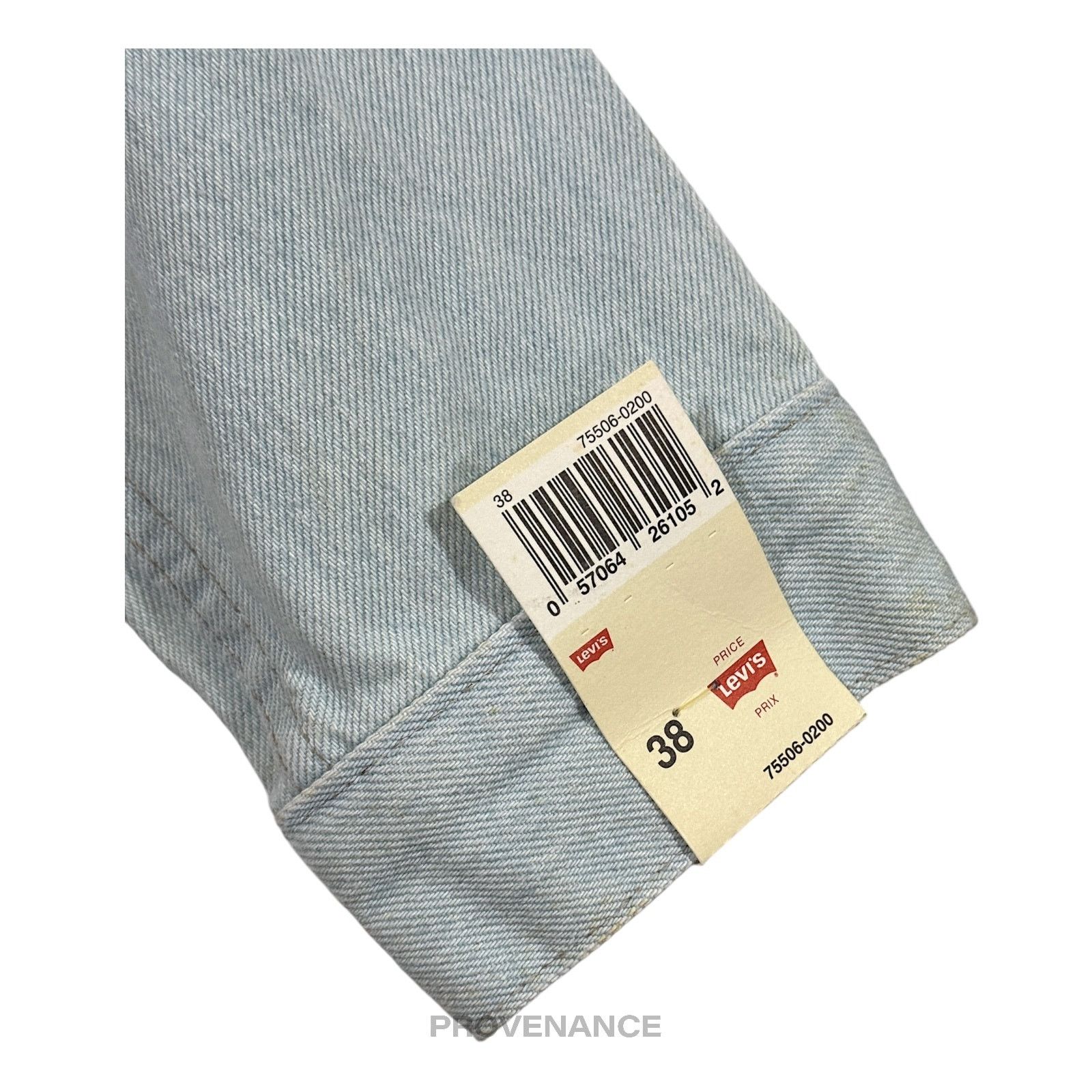 Levi's 🔴 LEVIS Denim Jacket - Light Blue 38 NOS Tags Size US M / EU 48-50 / 2 - 6 Thumbnail