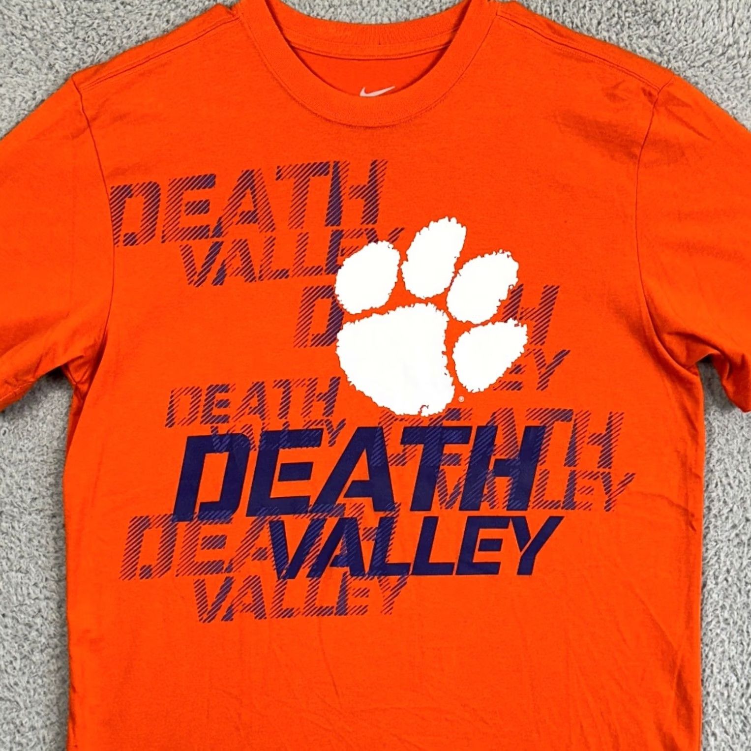 Nike Nike Clemson Tigers Death Valley T-Shirt Short Sleeve Mens Medium Orange Dri Fit Crew Neck Breathing Fabric Shirt Size US M / EU 48-50 / 2 - 2 Thumbnail