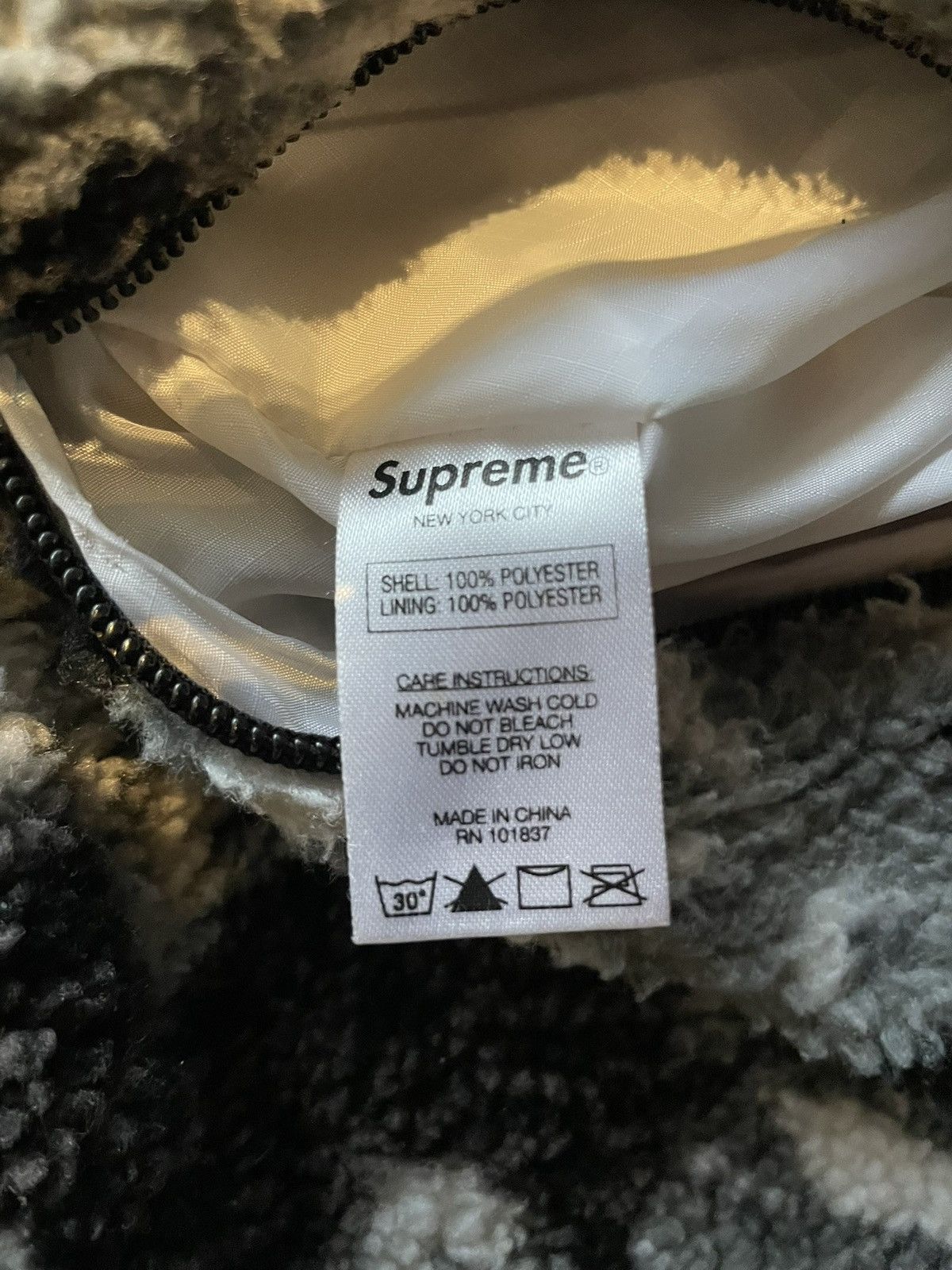 Supreme Supreme Roses Sherpa Fleece Reversible Jacket Size US L / EU 52-54 / 3 - 3 Thumbnail