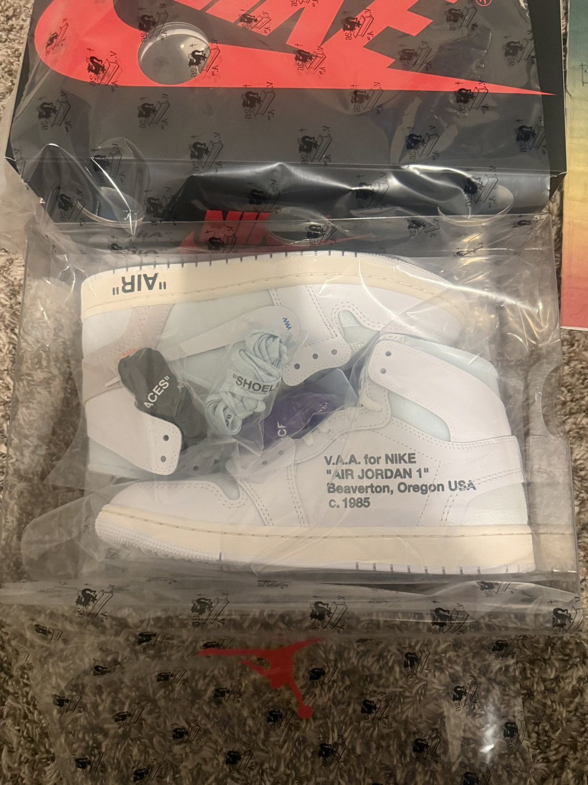 Virgil Abloh Jordan 1 Retro High Virgil Abloh Archive Alaska Size US 9 / EU 42 - 1 Thumbnail