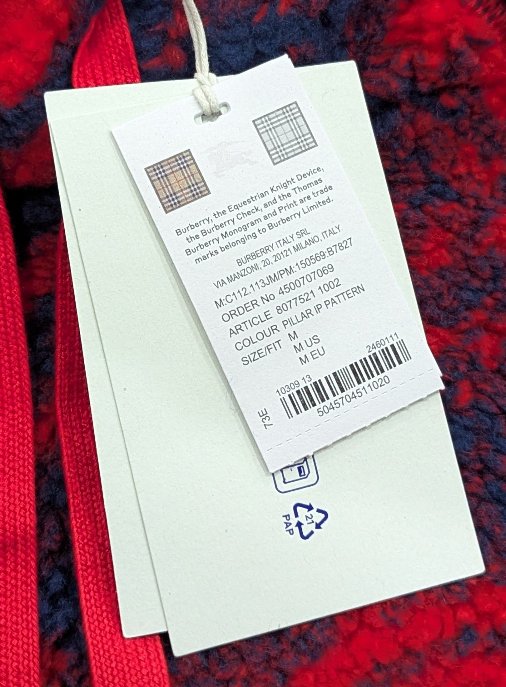 Burberry Burberry Abstract Rose Print Pullover Hoodie Rose Medium Size US M / EU 48-50 / 2 - 10 Thumbnail