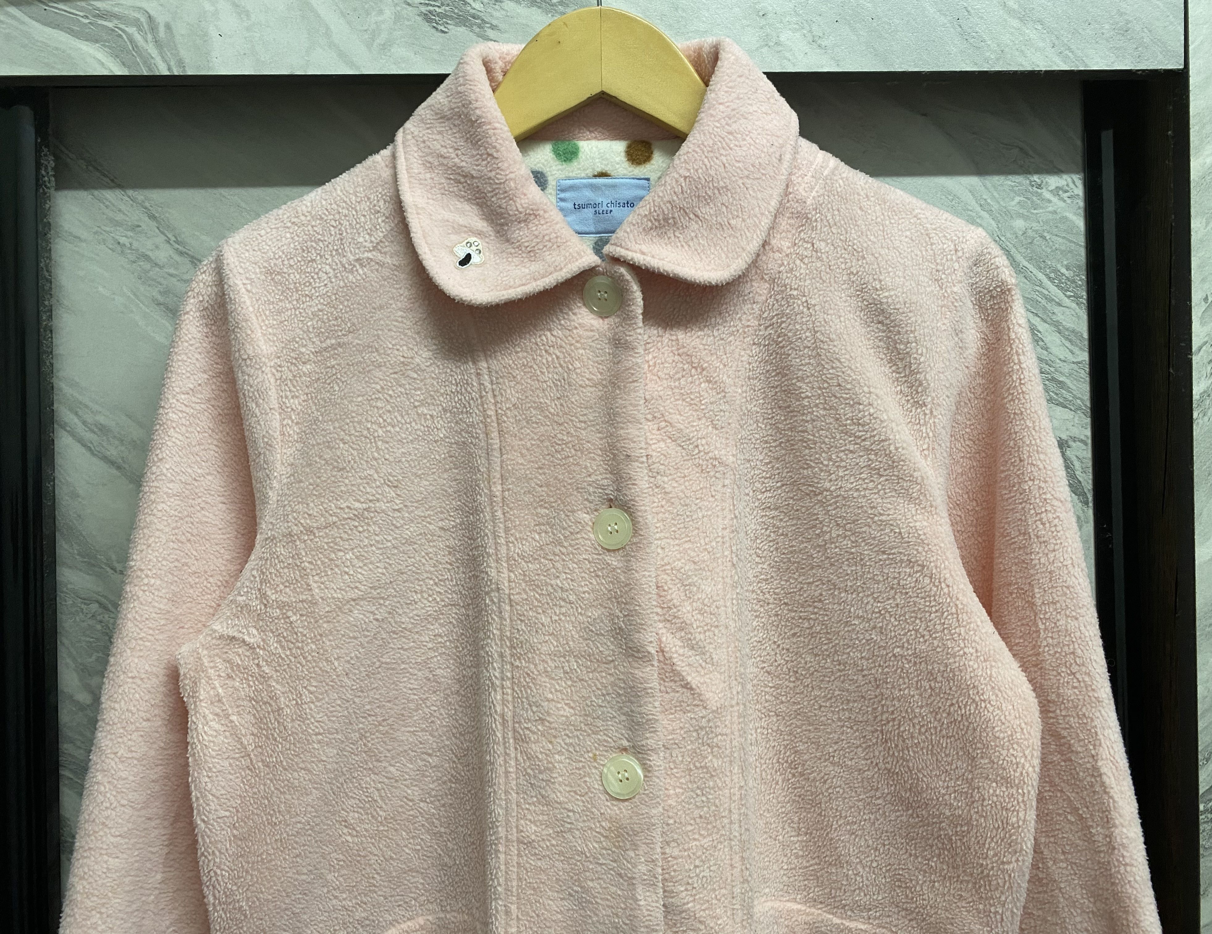 Tsumori Chisato Tsumori Chisato Sleep Pink Fleece Jacket Polka Dot Size M / US 6-8 / IT 42-44 - 3 Thumbnail