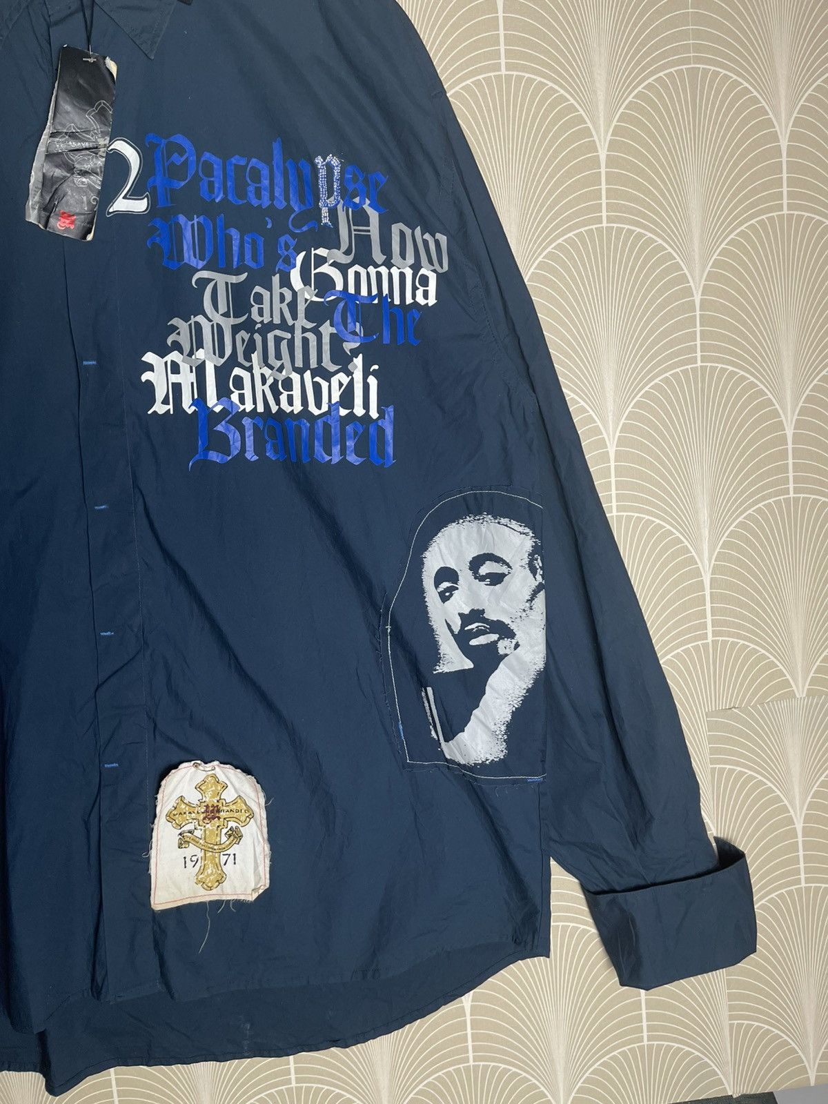 Makaveli VINTAGE Y2K MAKAVELI- BRAND TUPAC BIG FACE BUTTON UP XXL Size US XXL / EU 58 / 5 - 4 Thumbnail