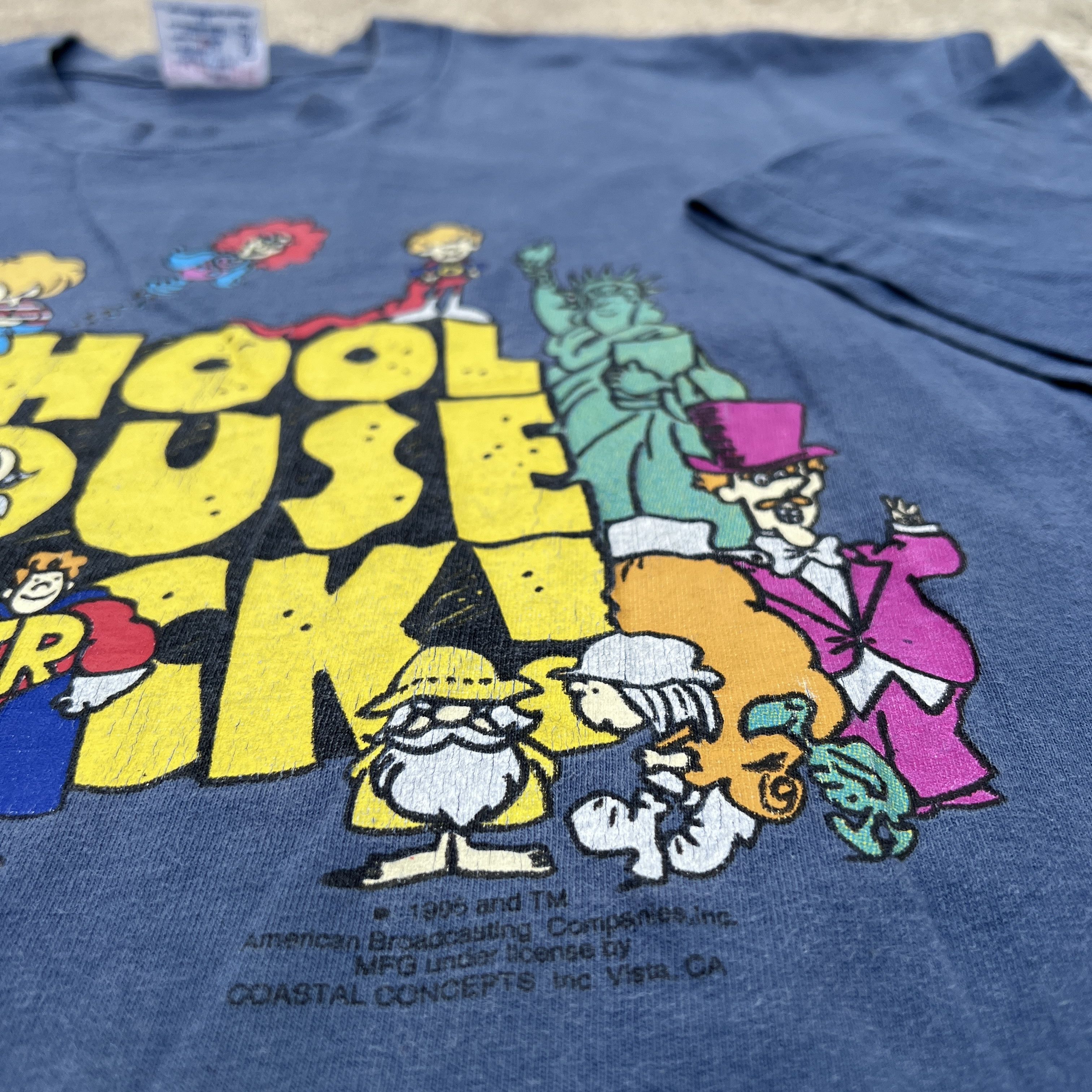 Cartoon Network × Vintage Vintage 90s School House Rock comic funny Tee XL Faded Size US XL / EU 56 / 4 - 3 Thumbnail