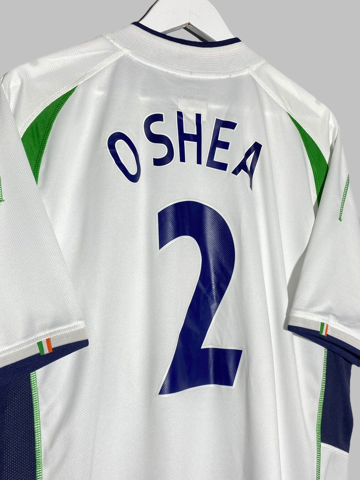 Umbro #2 O’Shea Ireland National Team 2002 Away Football Shirt Size US XL / EU 56 / 4 - 13 Thumbnail