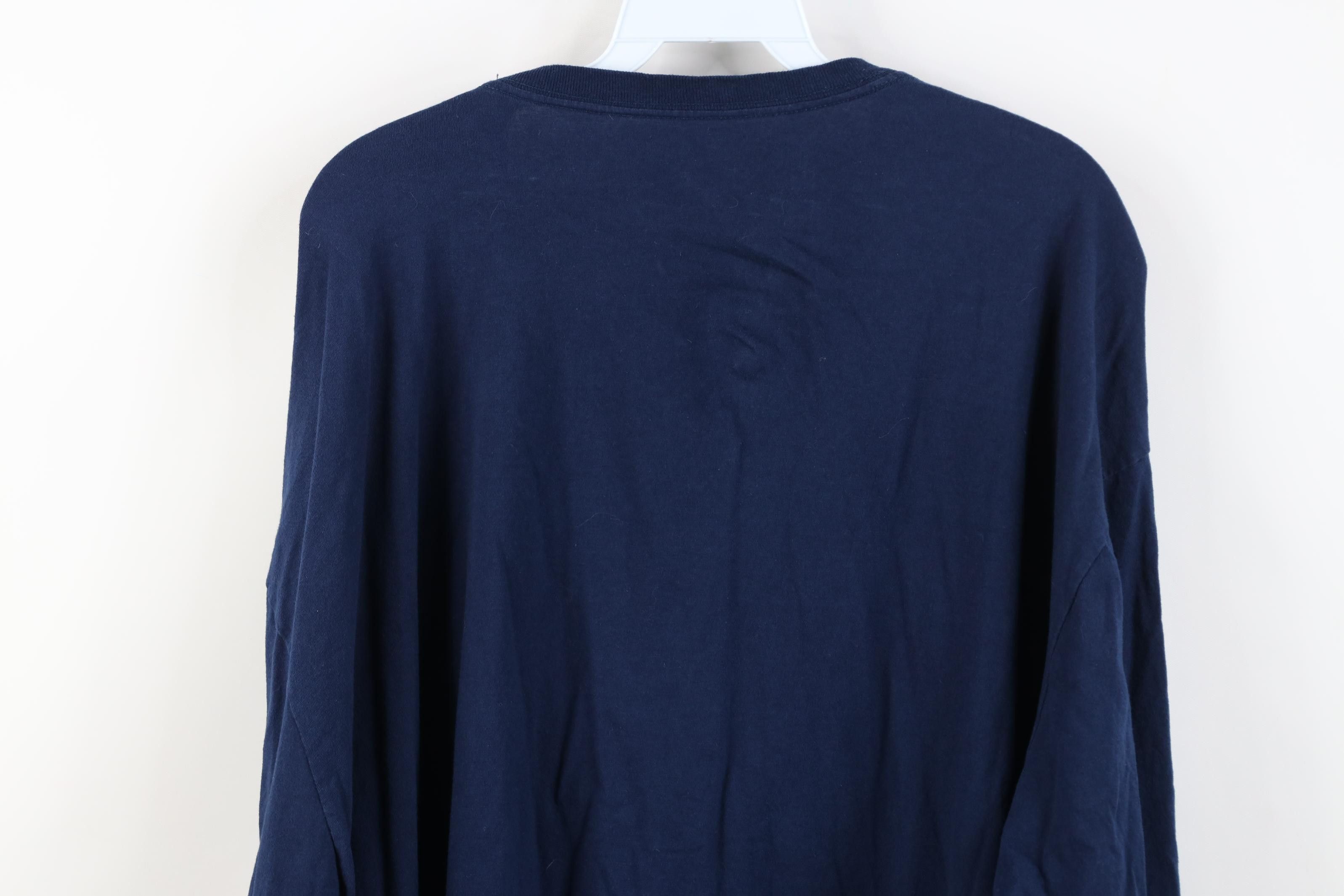 Adidas Adidas University of Michigan Long Sleeve T-Shirt Blue Size US XXL / EU 58 / 5 - 13 Thumbnail
