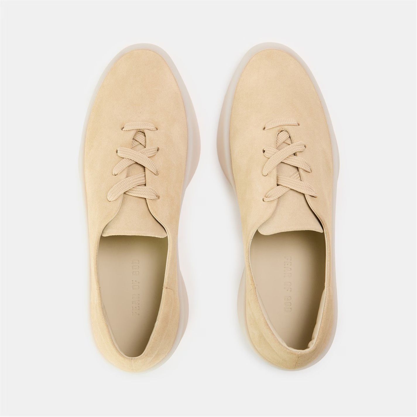 Fear of God o1g2r1mq0426 Suede Low-Top Trainers in Cream Size US 9 / EU 42 - 5 Thumbnail