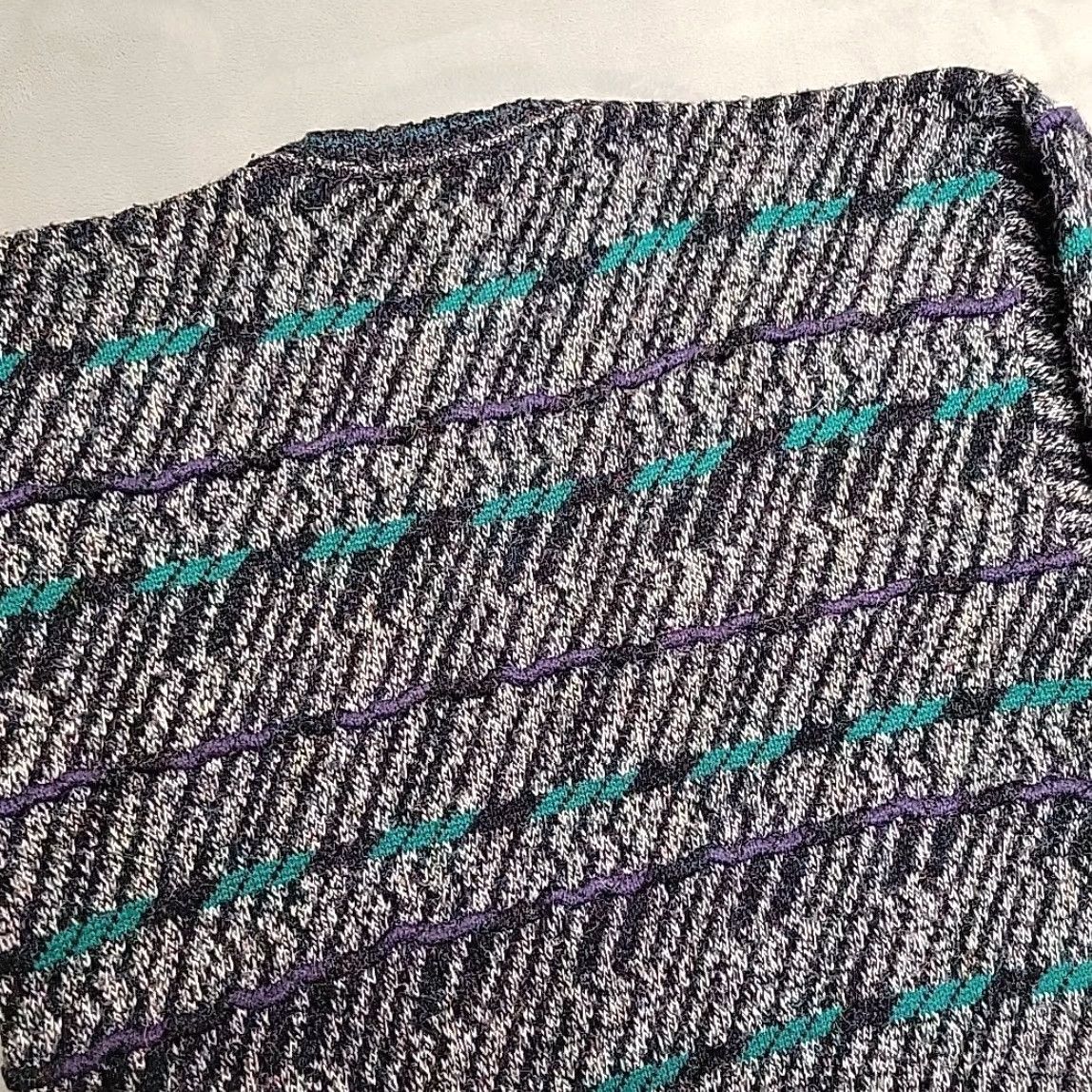 Etro VTG Concrete Sweater Mens L Multicolor Textured 3D Knit Acrylic Retro Grandpa Size US L / EU 52-54 / 3 - 4 Thumbnail