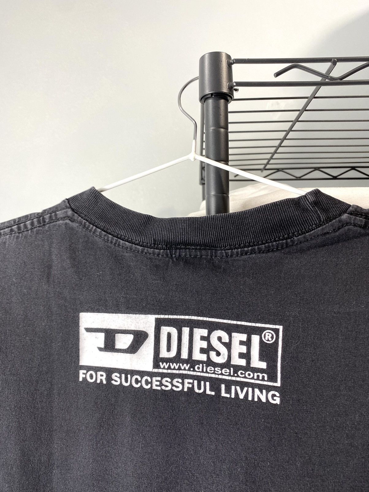 Diesel Y2K Vintage 1990’s Diesel T Shirt Faded Destroy Archive Hype Size US XL / EU 56 / 4 - 8 Thumbnail