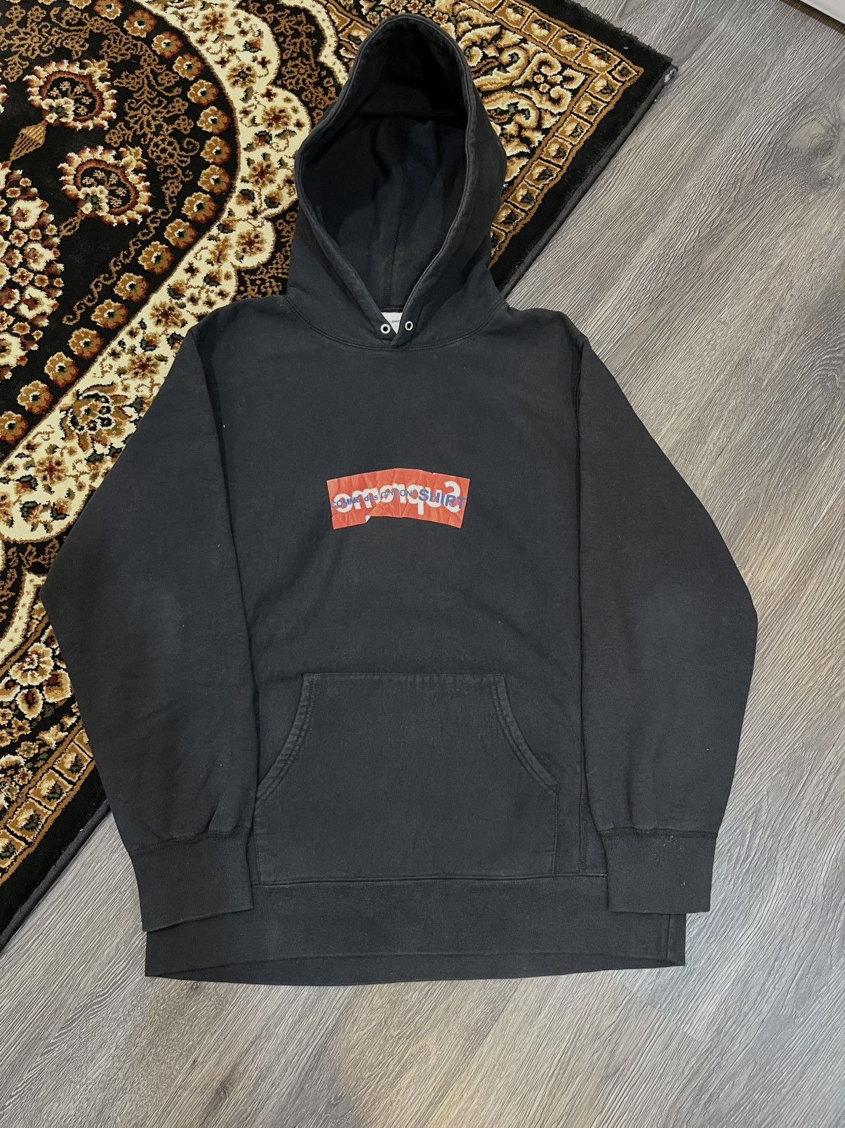 Comme des Garcons SHIRT × Supreme Supreme x Comme des Garçons SHIRT Box Logo Hooded Sweatshirt Size US XL / EU 56 / 4 - 1 Thumbnail