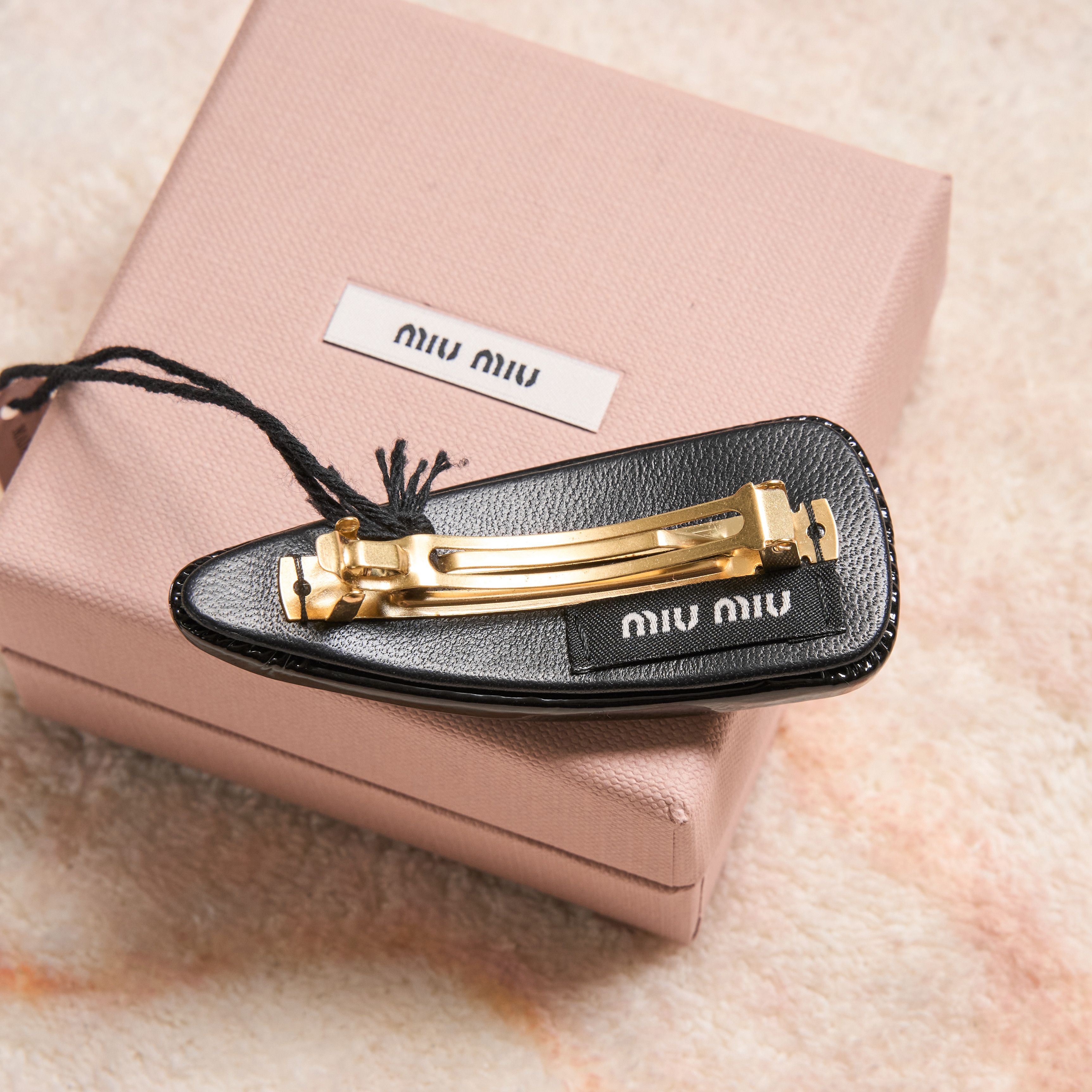 Miu Miu MIU MIU Patent Leather Hair Clip Size ONE SIZE - 5 Thumbnail