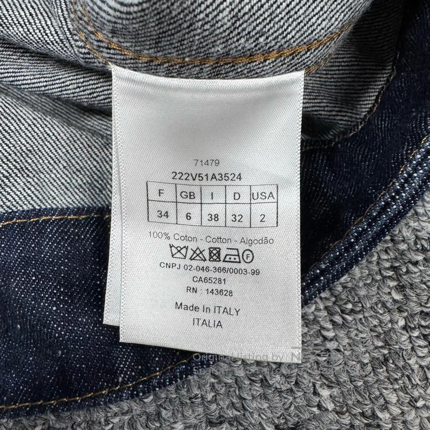 Dior Dior size 34 Little bee embroidery; denim workwear jacket| Size S / US 4 / IT 40 - 7 Thumbnail