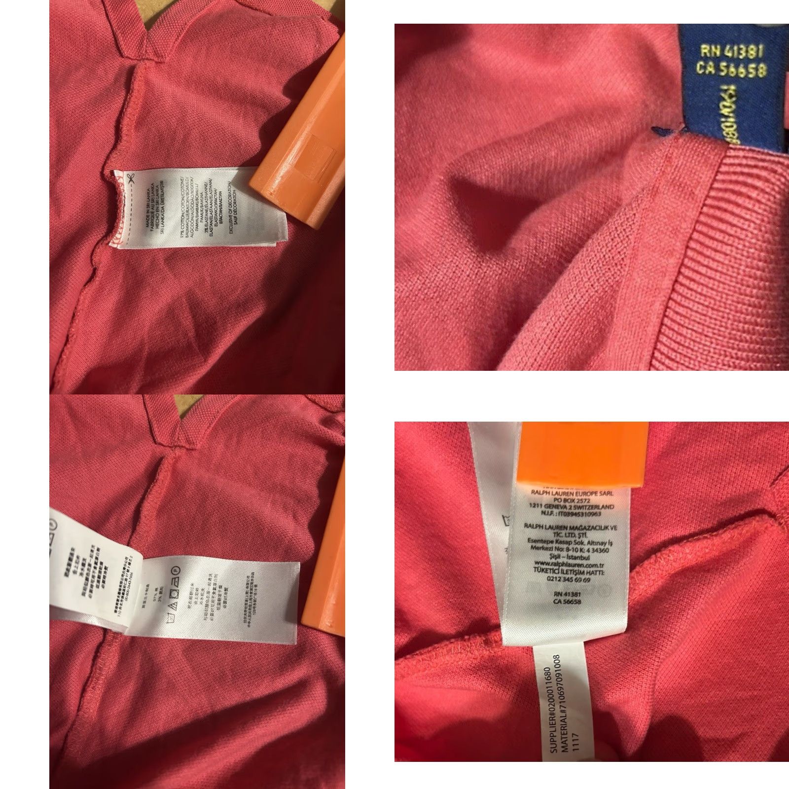 Polo Ralph Lauren Polo Ralph Lauren Polo Shirt Men 2XL Shirt Coral Pink Solid Short Sleeve Golf Preppy Casual Men’s Mens Size US XXL / EU 58 / 5 - 9 Thumbnail