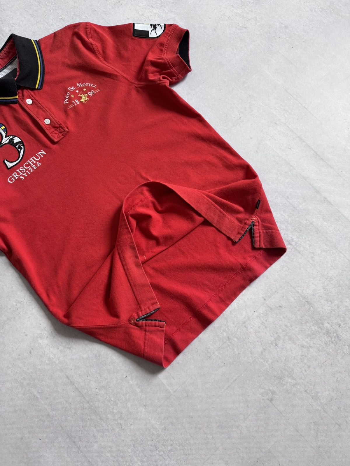 Vintage Vintage St.Moritz 1899 Switzerland 3 Style Unisex Polo Y2K Size US M / EU 48-50 / 2 - 10 Thumbnail