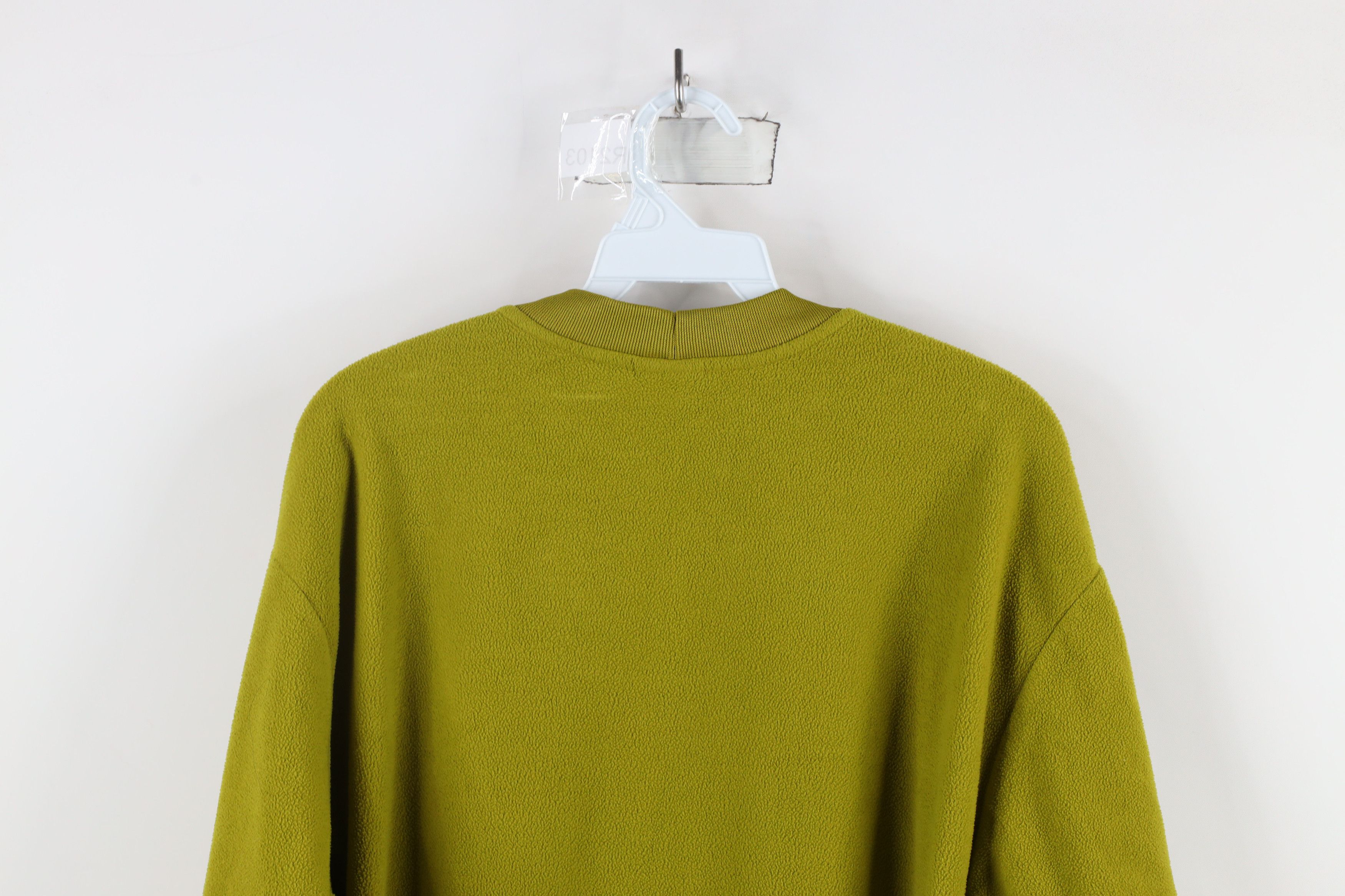Nike × Vintage Vintage 90s Nike Mini Swoosh Fleece Sweatshirt Green Size US L / EU 52-54 / 3 - 11 Thumbnail