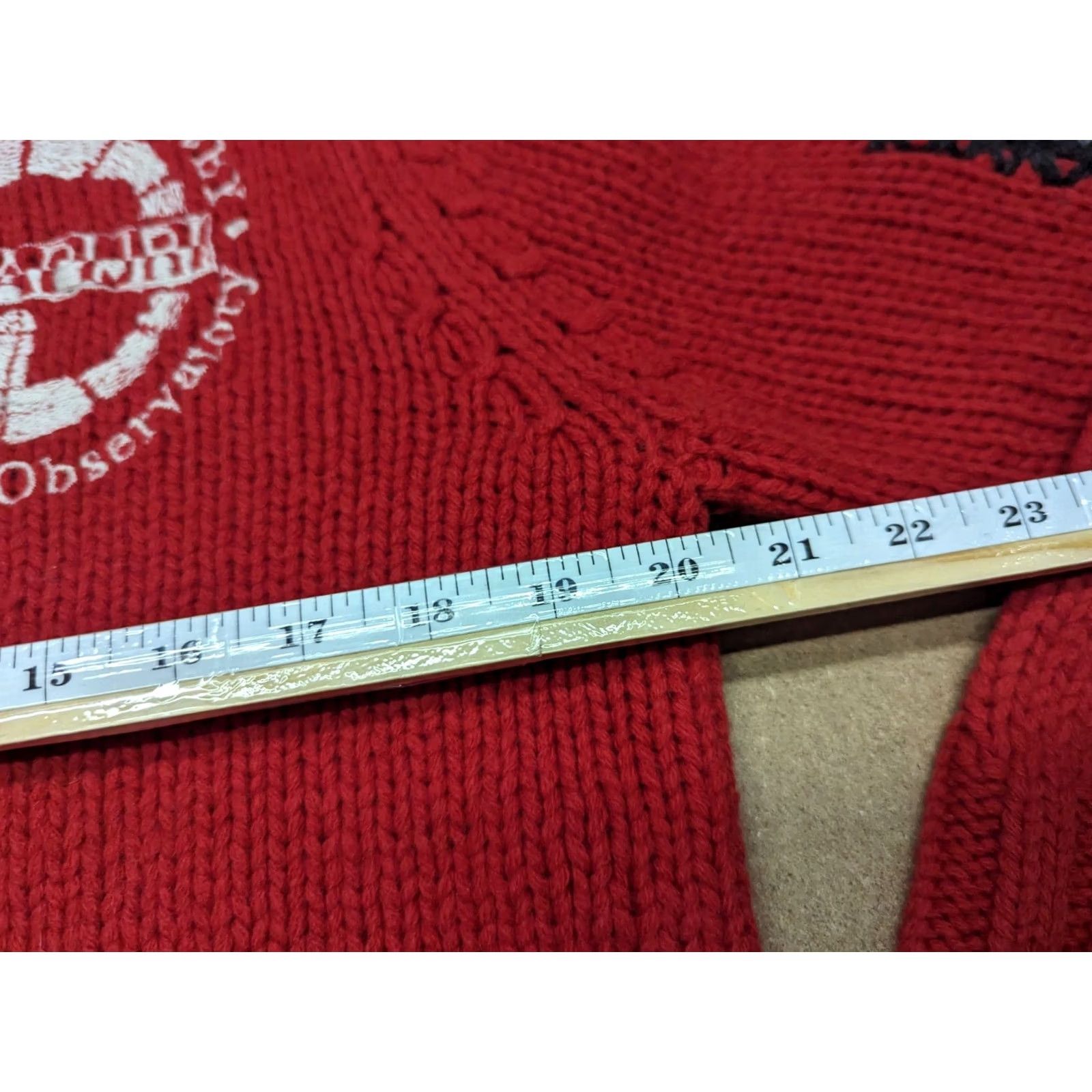 Napapijri Napapijri Mens Sweater Large Red 1/4 Zip Lambswool Knit Pullover Knitwear Crew Neck Knitted Wool Classic Casual Men's Sweater Size US L / EU 52-54 / 3 - 4 Thumbnail