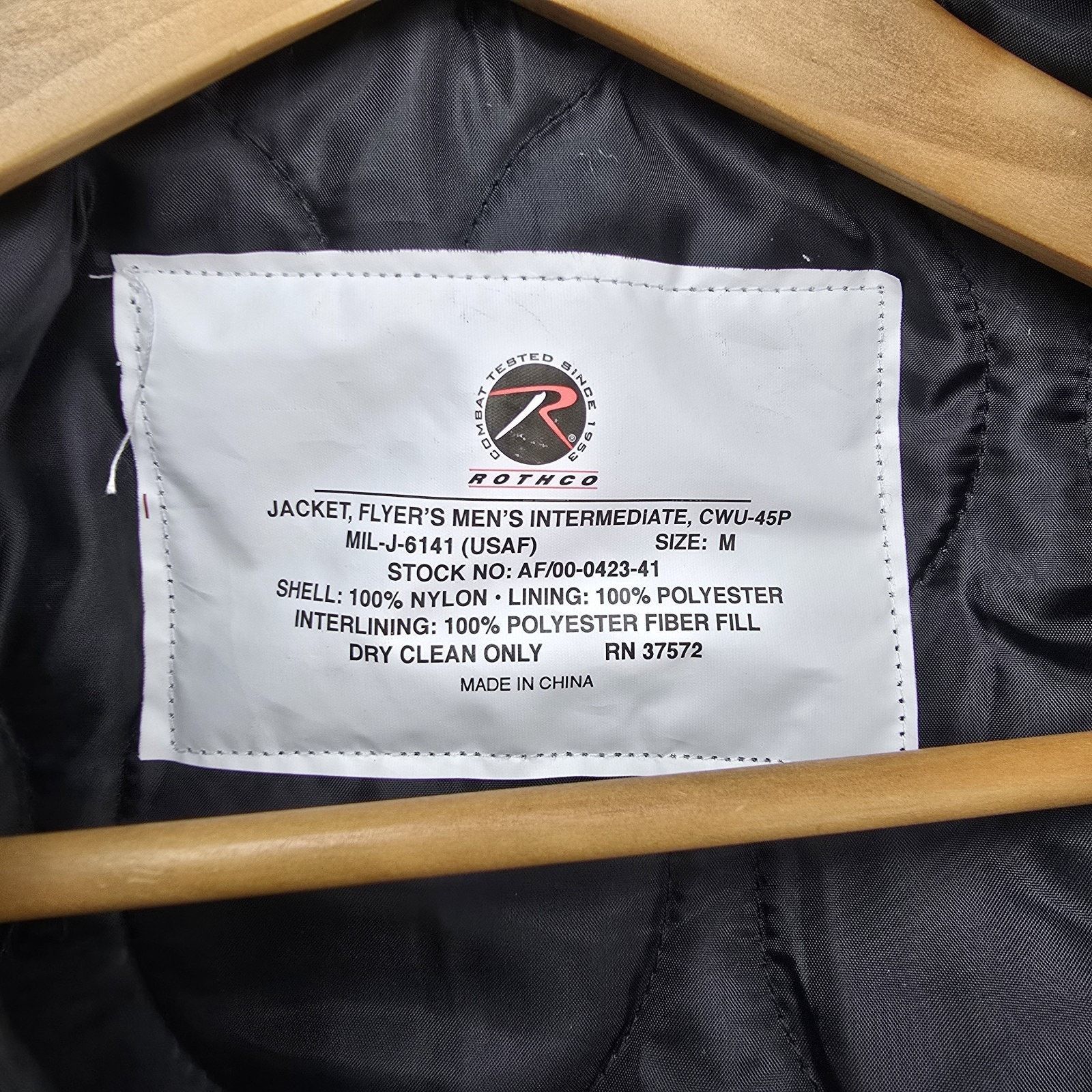 Rothco Rothco Flyer Intermediate CWU-45P Flight Jacket Medium FLAWS Size US M / EU 48-50 / 2 - 9 Thumbnail