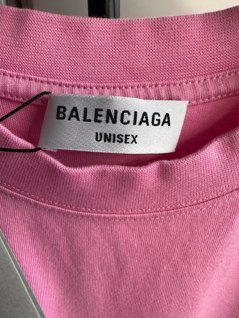 Balenciaga Balenciaga Pink embroidered chest short sleeve 2504-Nextarr Size XS / US 0-2 / IT 36-38 - 4 Thumbnail