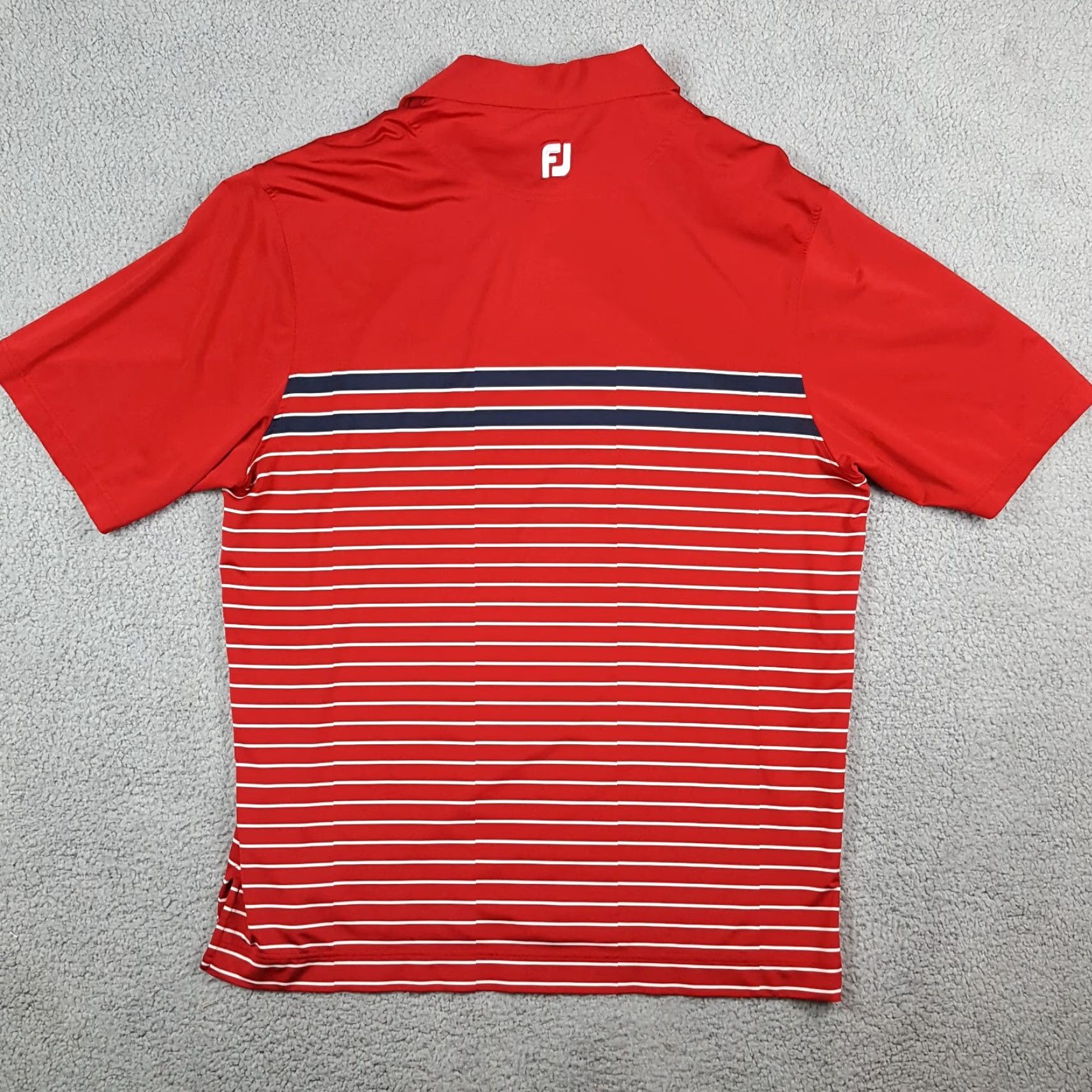 Footjoy VINTAGE FootJoy Polo Shirt Red Striped Augustine Golf Club FJ Men's XL Button Athletic Shirt Men's Size US XL / EU 56 / 4 - 6 Thumbnail