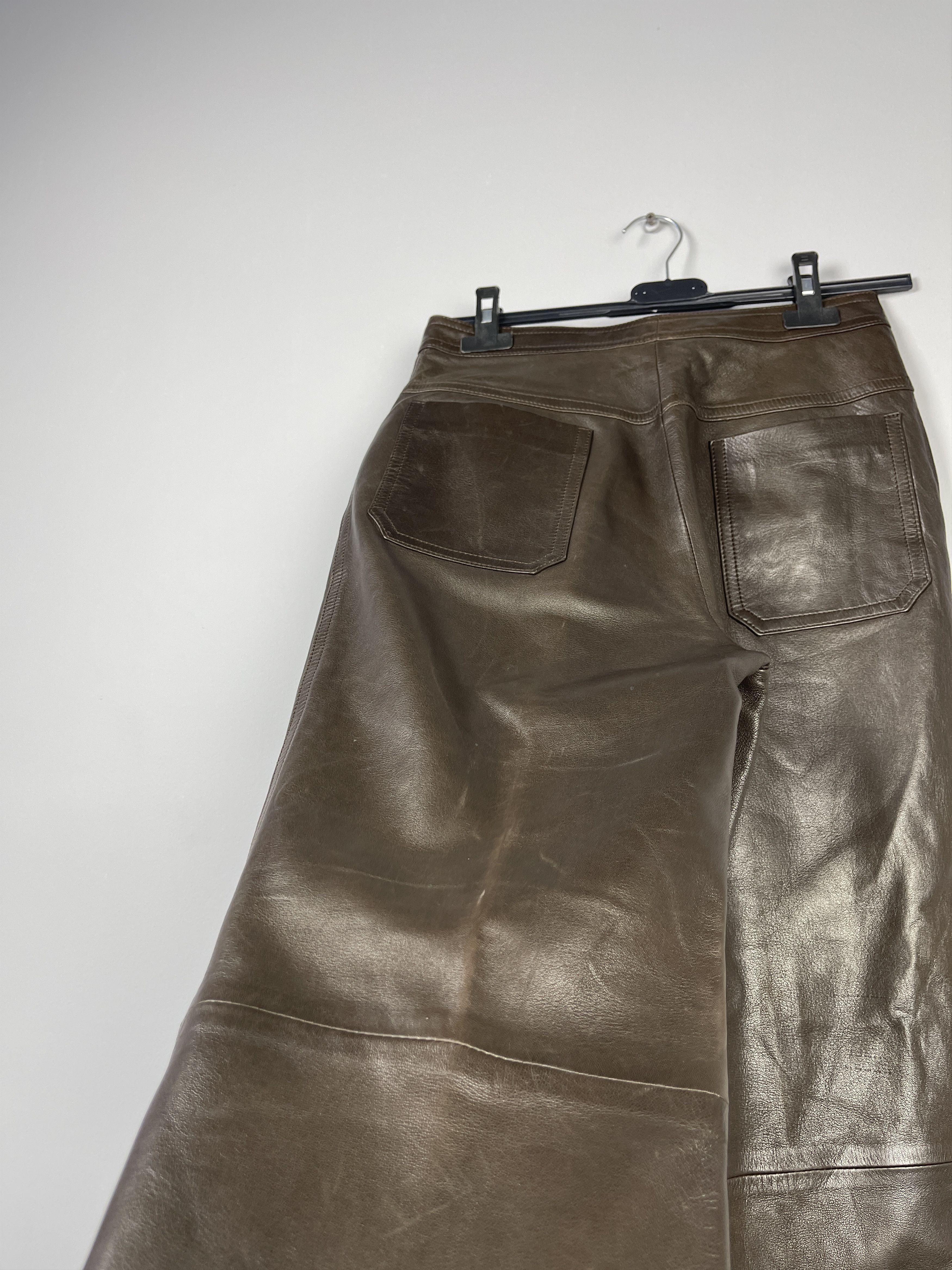 Celine Celine Vintage Cuir Leather Pants Size 30" / US 8 / IT 44 - 15 Thumbnail