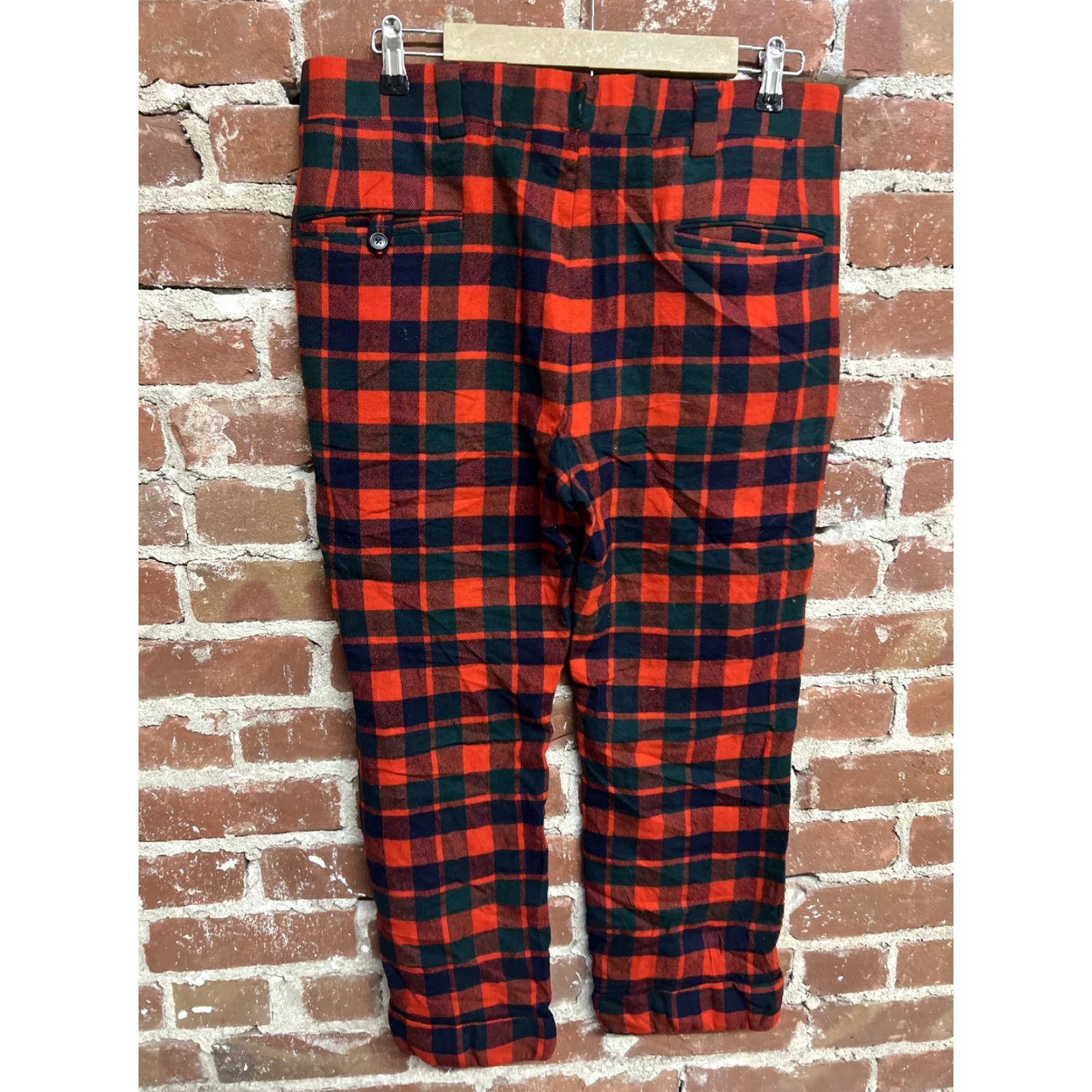 Vintage VINTAGE Carroll Reed Wool Plaid Pants Men 34 Regular Inseam 25.5 Zipper USA Made Talon T30 Size US 34 / EU 50 - 4 Thumbnail