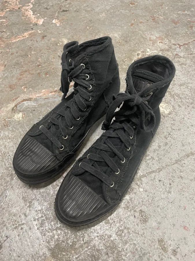 Maison Margiela Maison Margiela Black Distressed High Shoes Size US 9 / IT 39 - 3 Thumbnail
