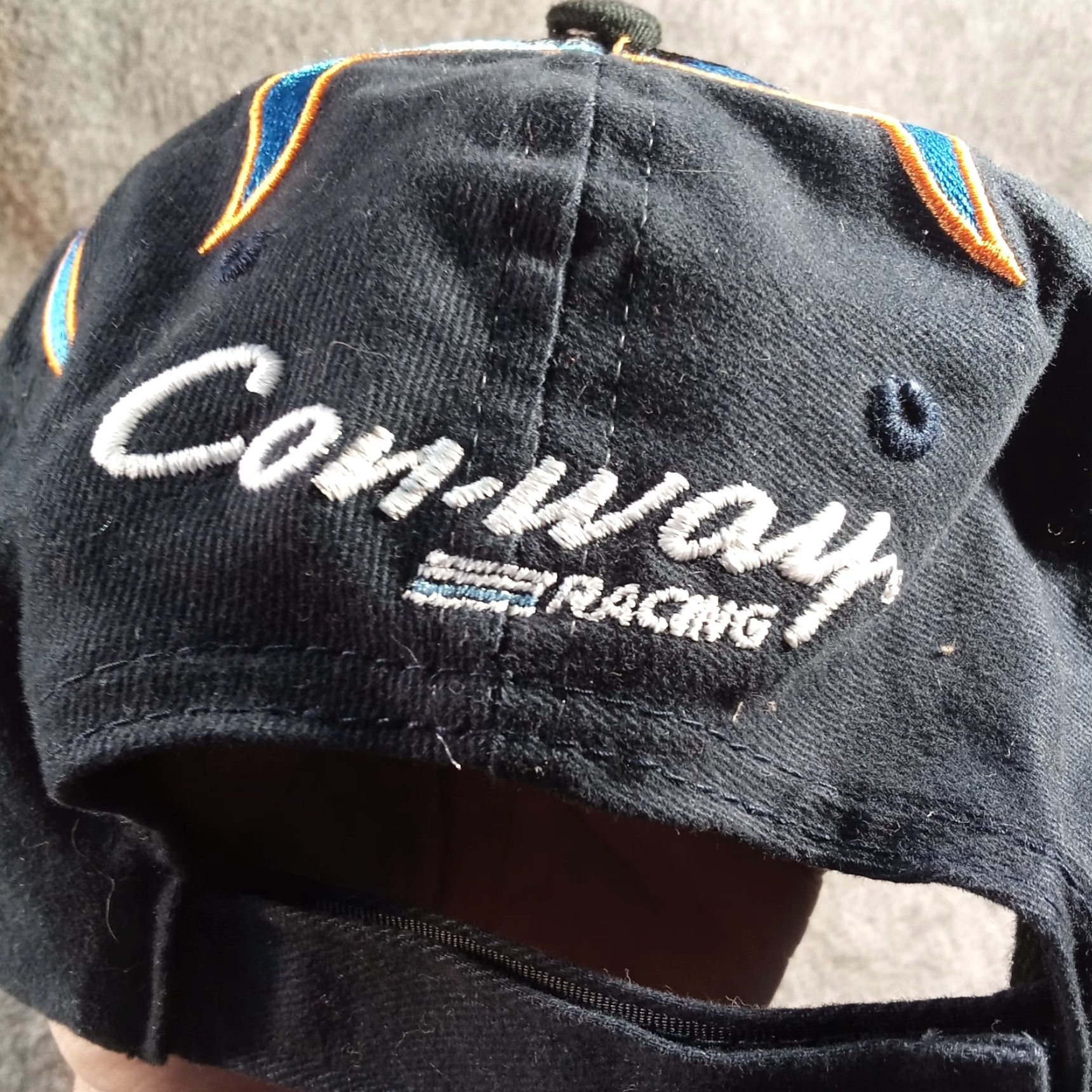 Vintage Conway Freight Hat Cap Adjustable Str ap Back Men Colin Braun 6 Black Blue Flames Baseball Cap Men Adjustable StrapBack Size ONE SIZE - 7 Thumbnail