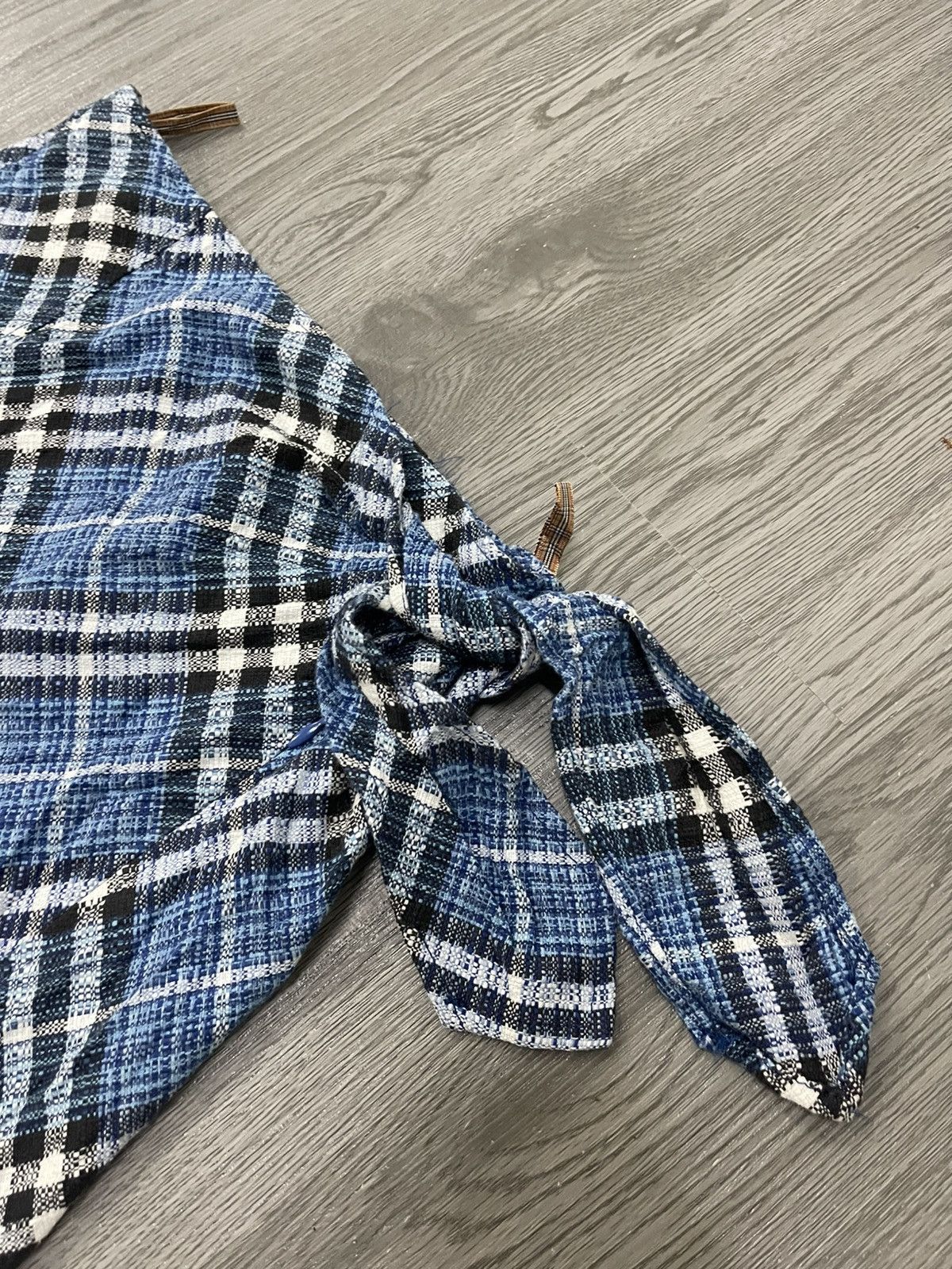 Burberry Burberry Blue Check Skirt Size 26" / US 2 / IT 38 - 3 Thumbnail