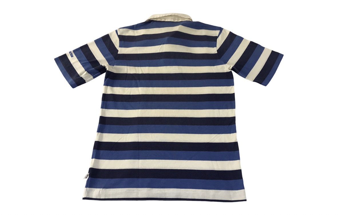 Hang Ten Vintage 80s Hang Ten Striped Rugby Surf Polo Tee T-shirt Size US S / EU 44-46 / 1 - 2 Thumbnail